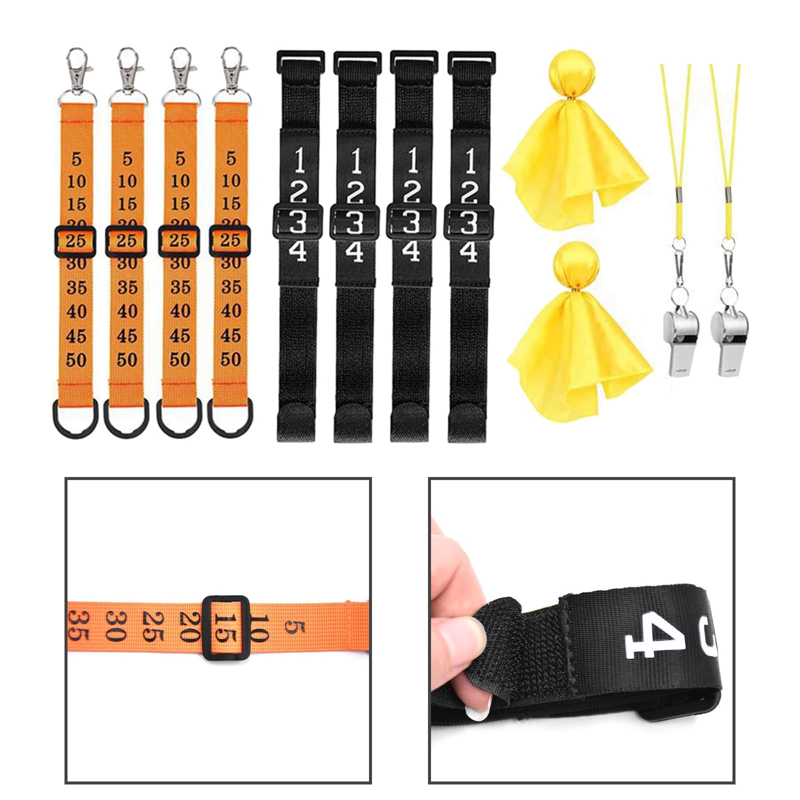 Football Official Down Indicator Numbered Nylon Football Referee Chain Clips