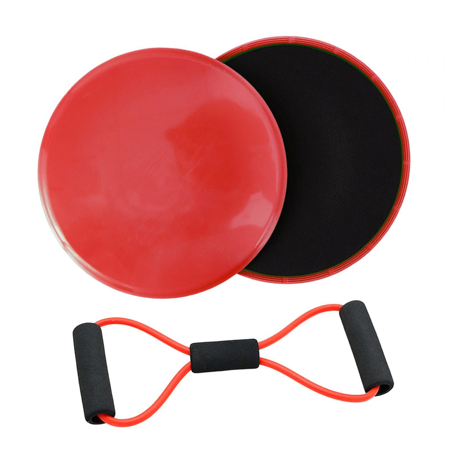 8 Shape Resistance Band and Core Sliders Durable Stretch Resistance Training Red