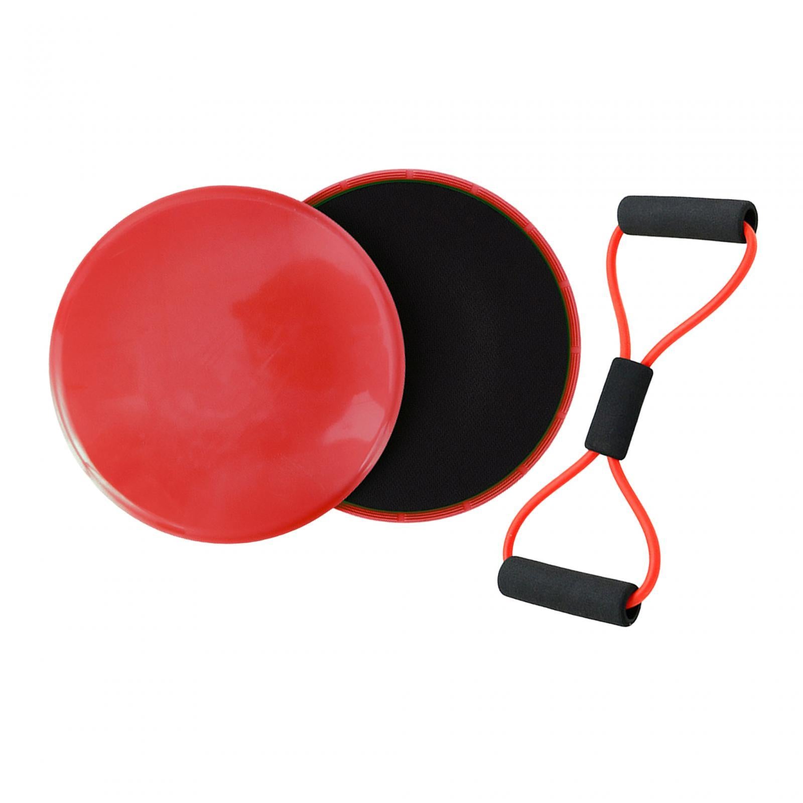 8 Shape Resistance Band and Core Sliders Durable Stretch Resistance Training Red
