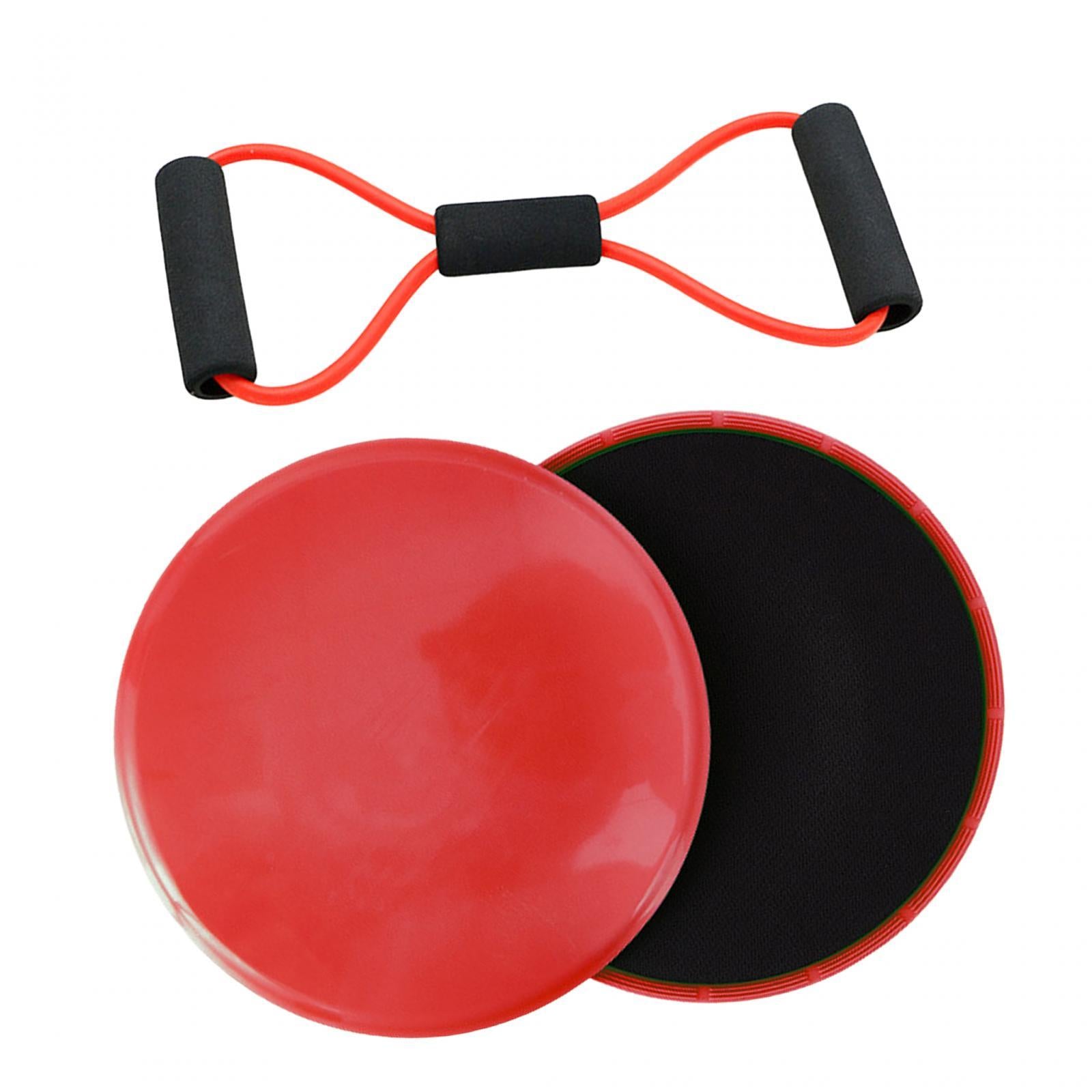 8 Shape Resistance Band and Core Sliders Durable Stretch Resistance Training Red