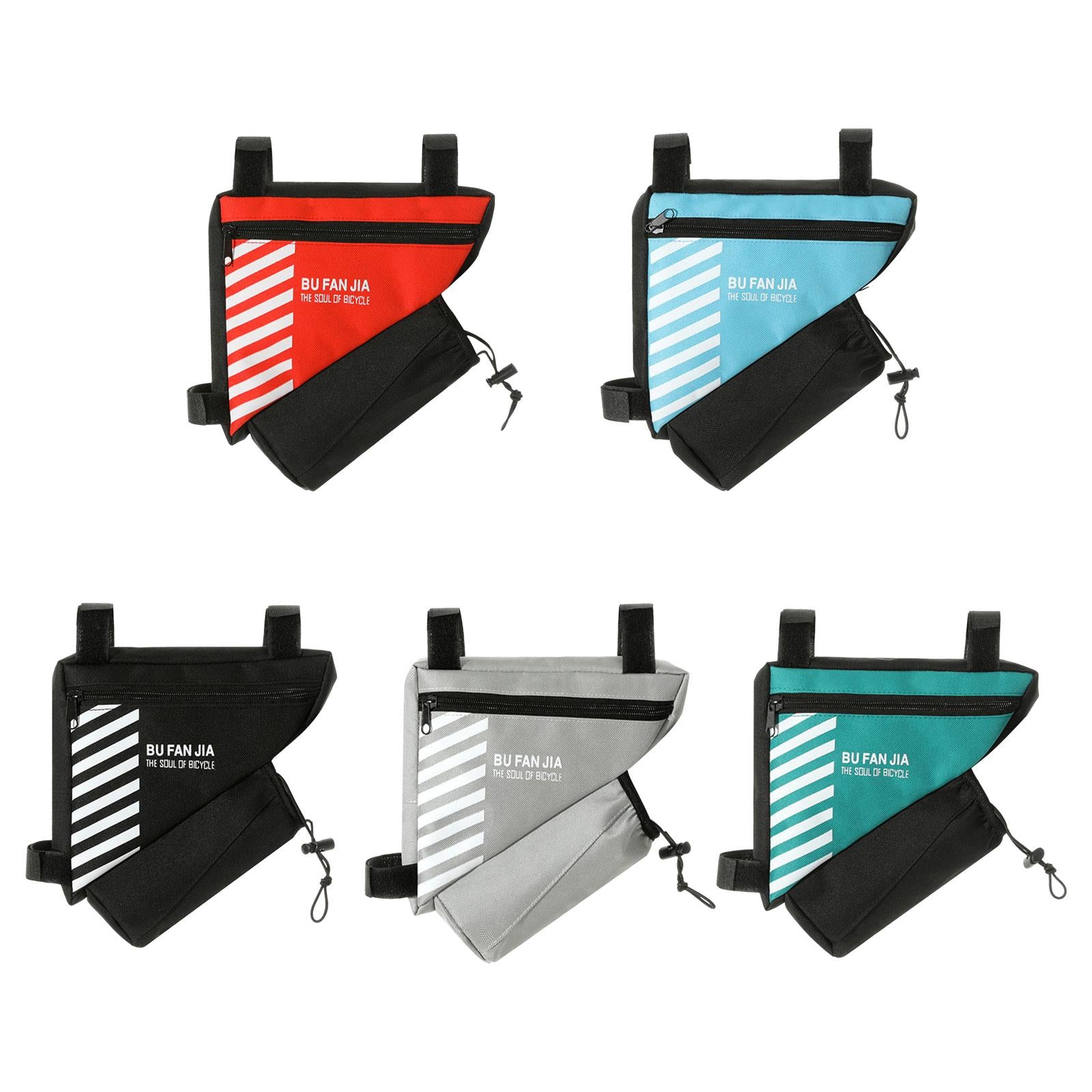 Bike Storage Bag Porable Bicycle Frame Bag for Men Women Mountain Road Bikes Red