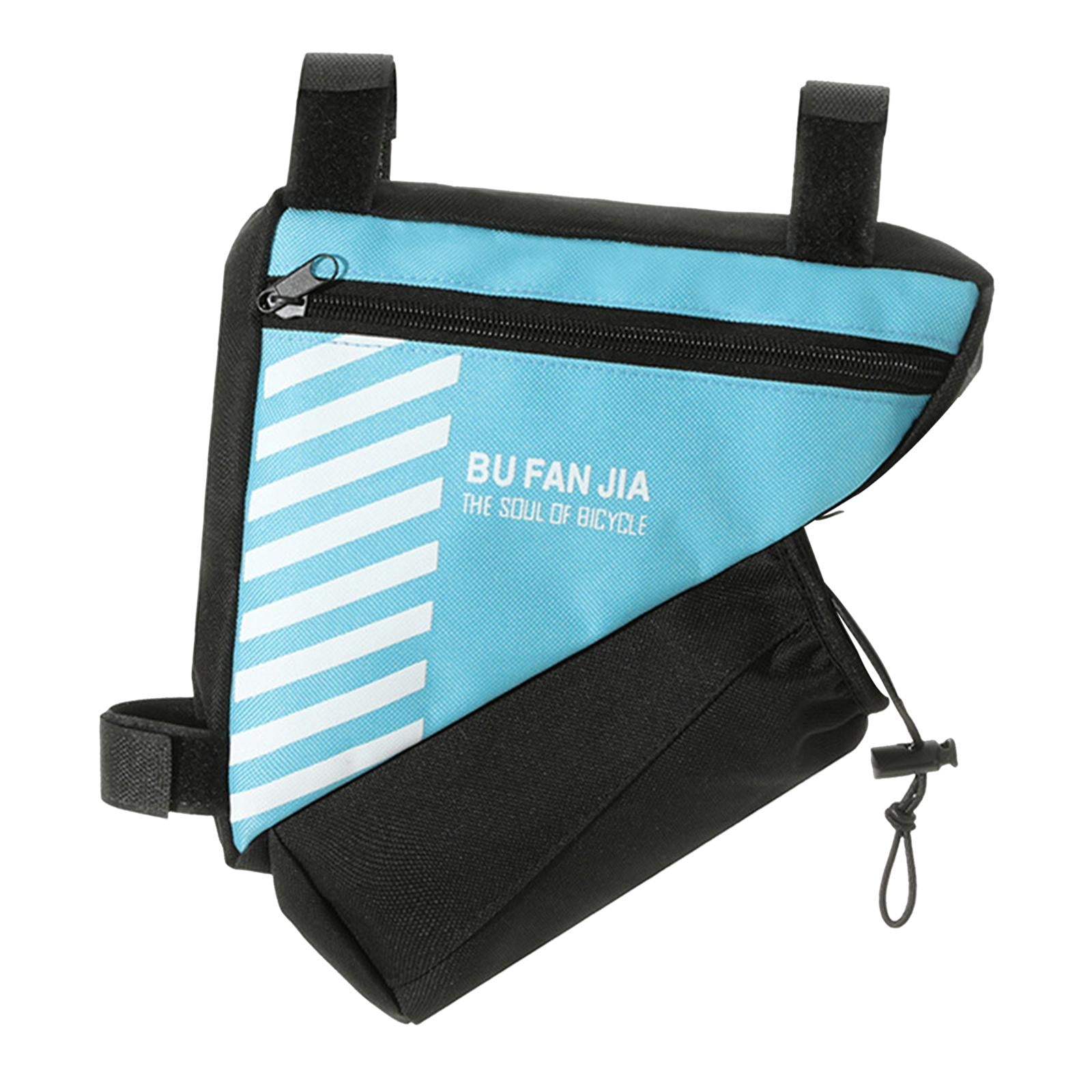 Bike Storage Bag Porable Bicycle Frame Bag for Men Women Mountain Road Bikes Blue