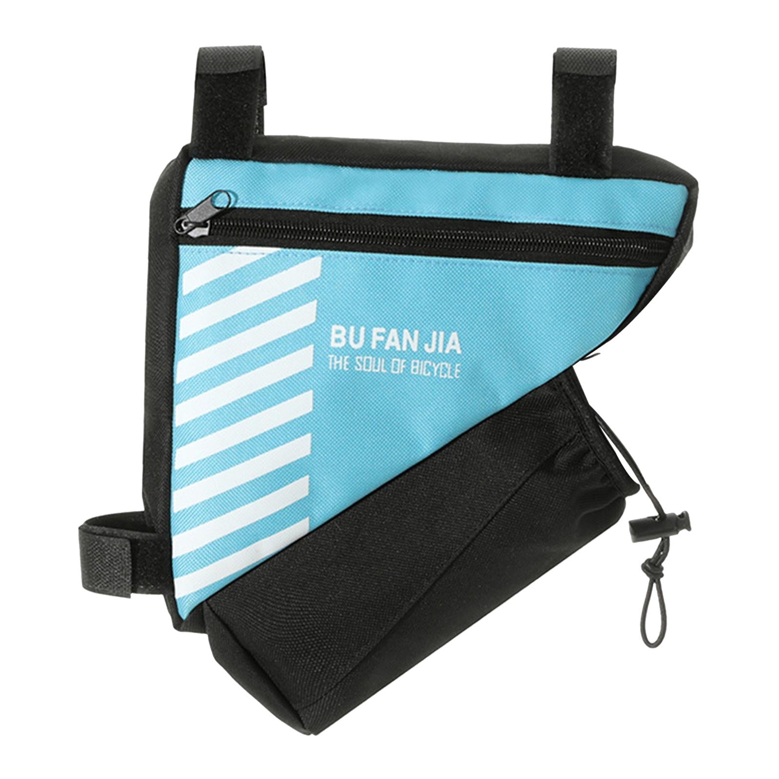 Bike Storage Bag Porable Bicycle Frame Bag for Men Women Mountain Road Bikes Blue