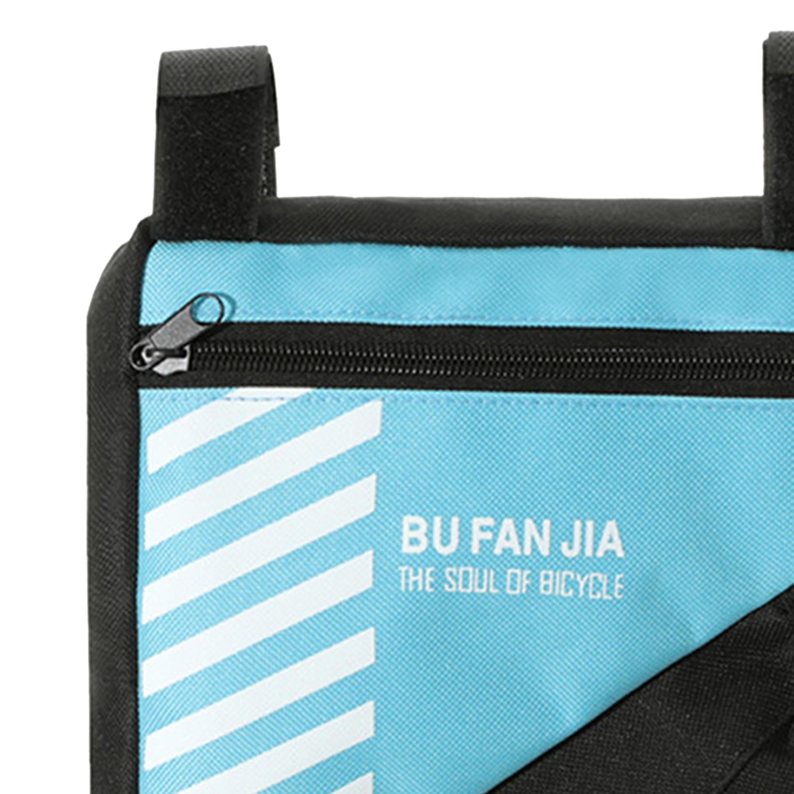 Bike Storage Bag Porable Bicycle Frame Bag for Men Women Mountain Road Bikes Blue