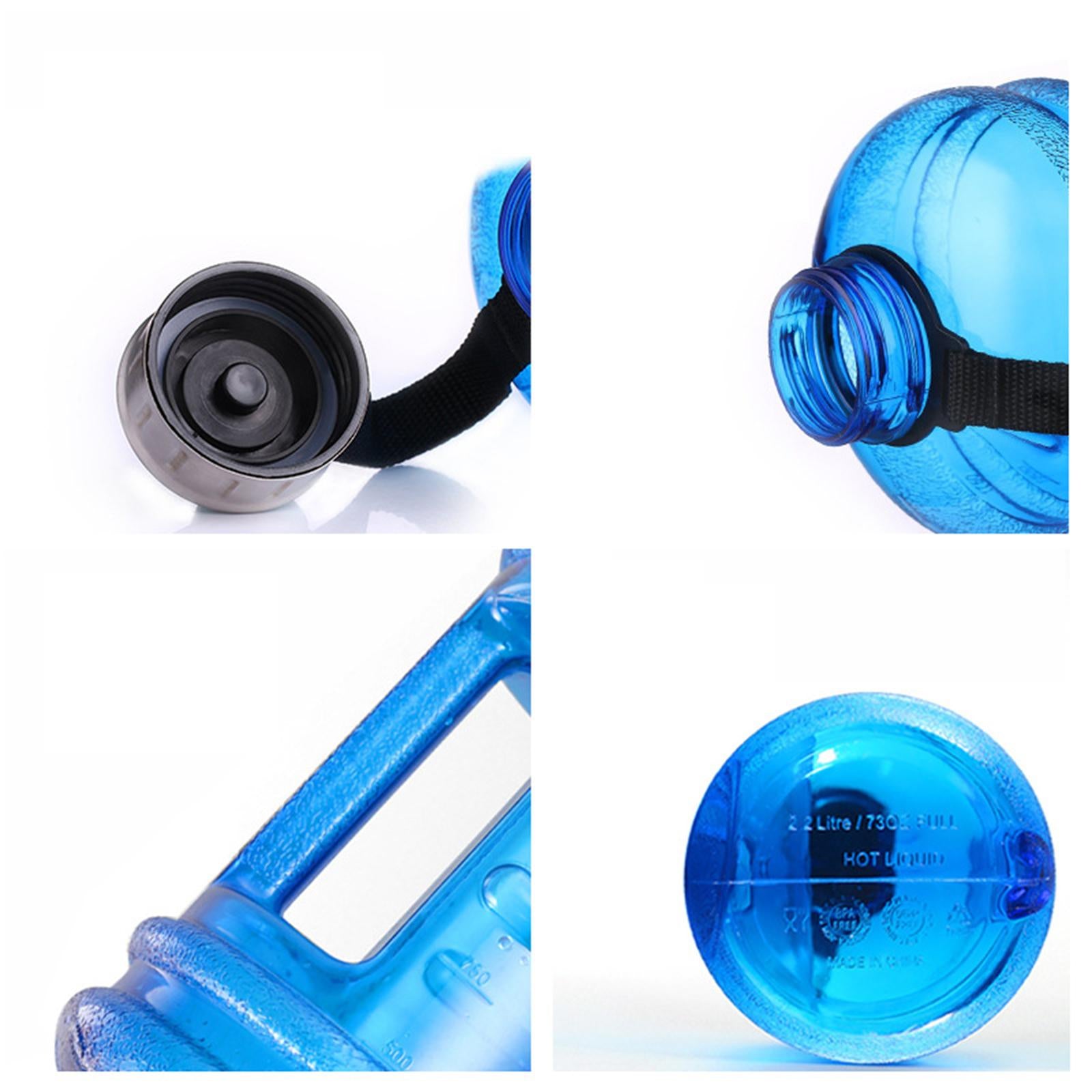 Sports Water Bottle 2200ml Large Capacity for Outdoor Sports Gym Backpacking Blue