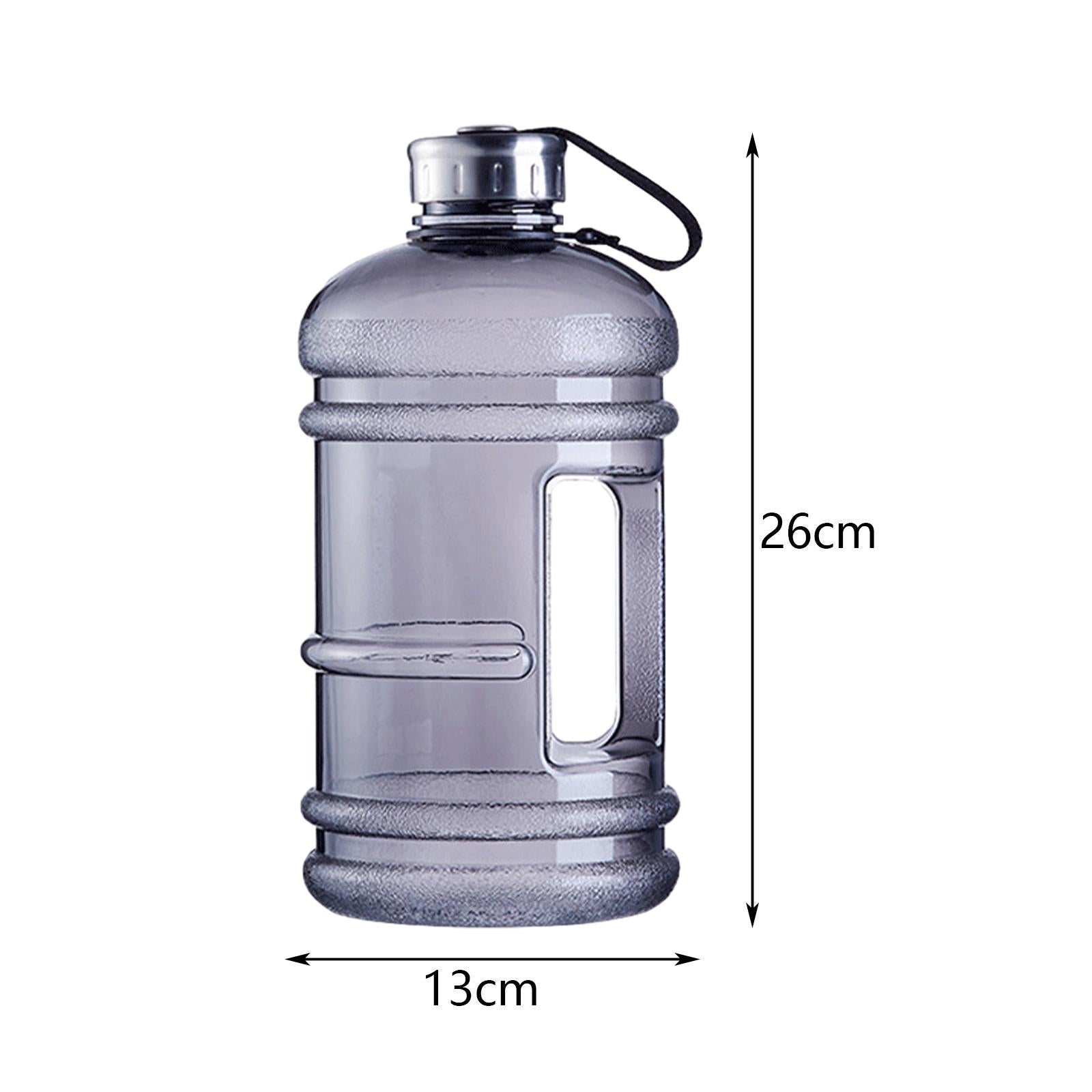 Sports Water Bottle 2200ml Large Capacity for Outdoor Sports Gym Backpacking Black