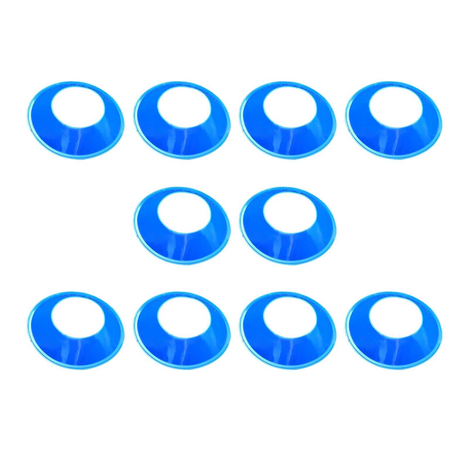 10 Pieces Ball Stand Soccer Durable Football Holder Diameter 8inch Show Rack Blue