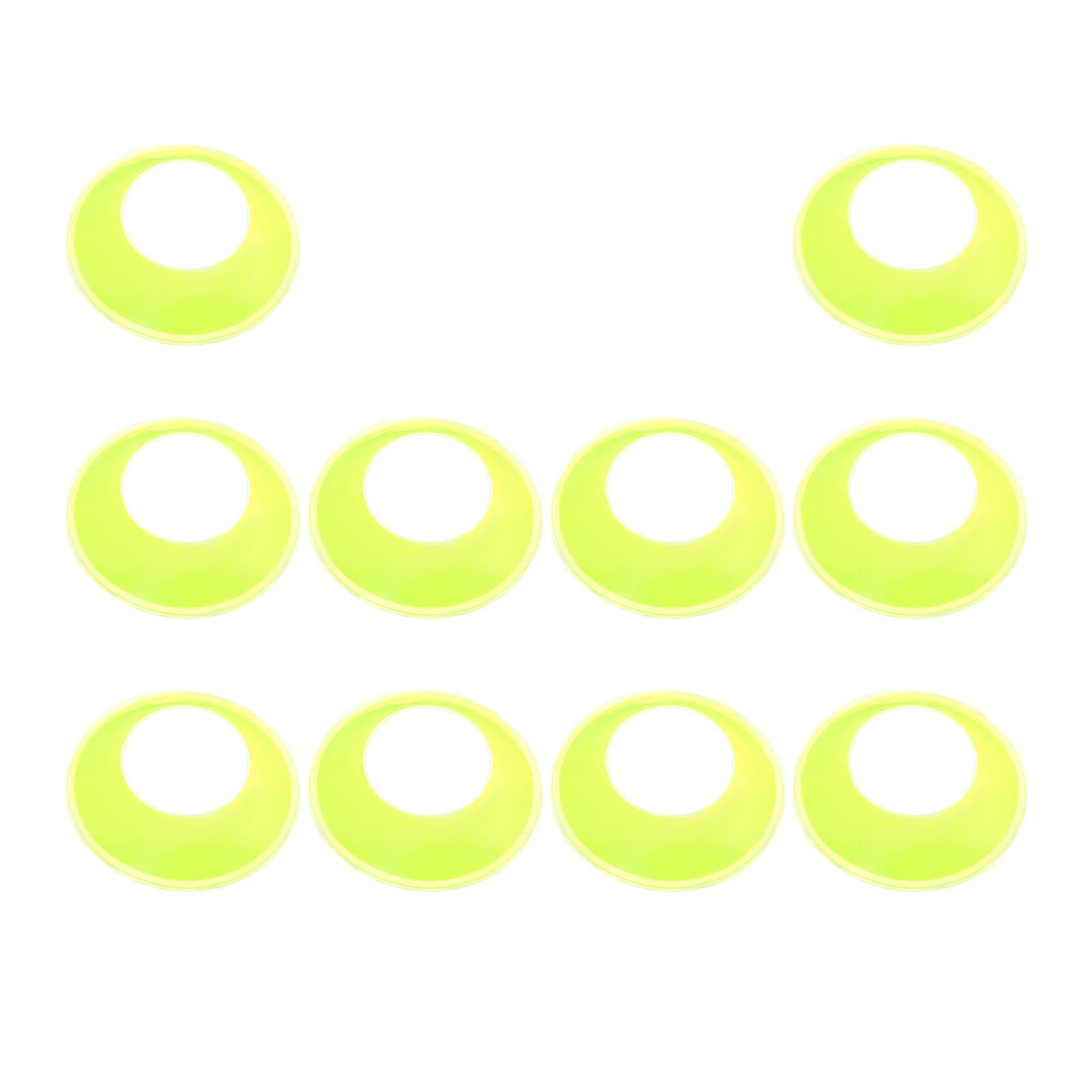 10 Pieces Ball Stand Soccer Durable Football Holder Diameter 8inch Show Rack Green