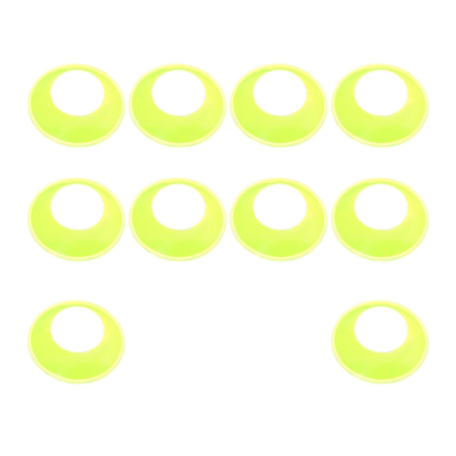 10 Pieces Ball Stand Soccer Durable Football Holder Diameter 8inch Show Rack Green