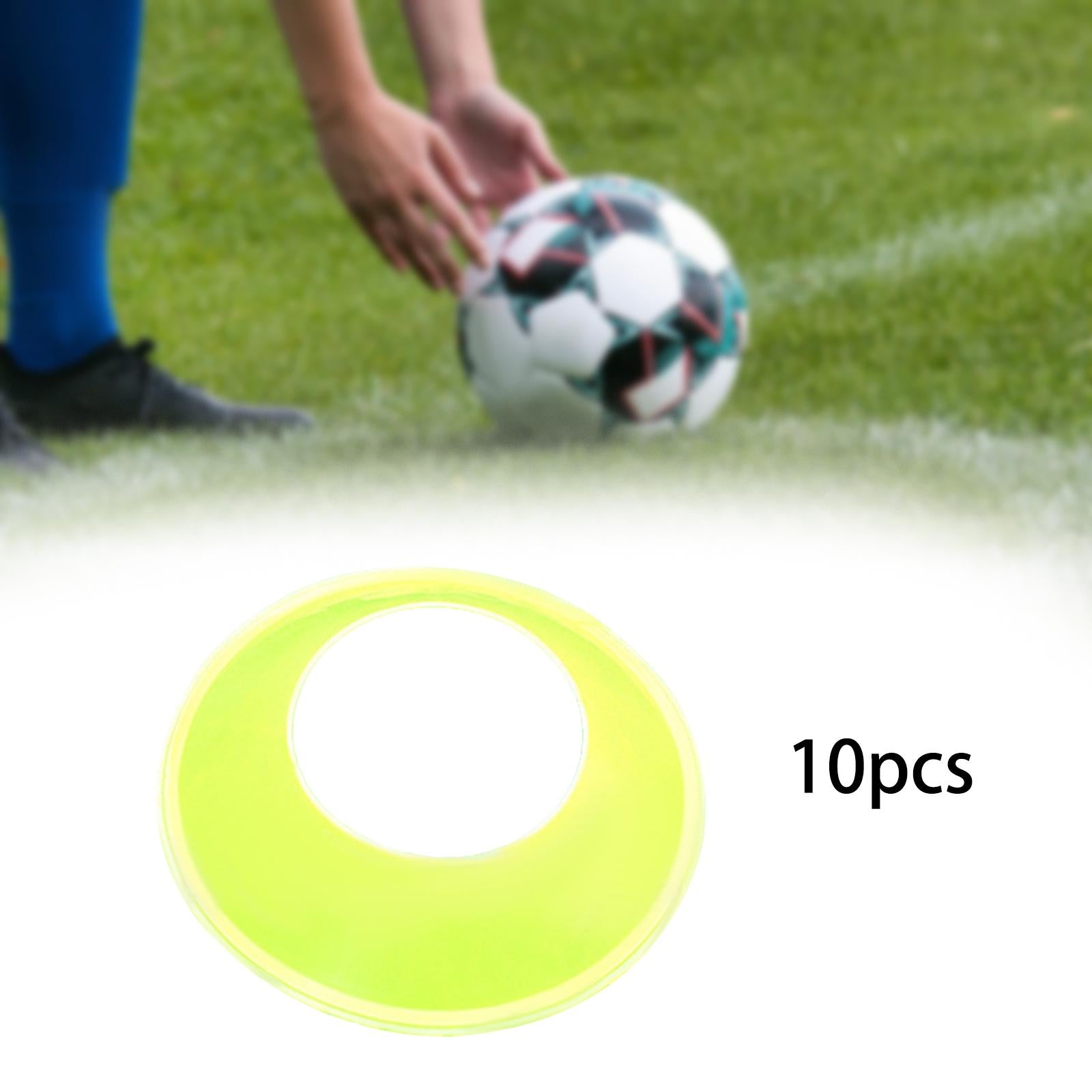 10 Pieces Ball Stand Soccer Durable Football Holder Diameter 8inch Show Rack Green
