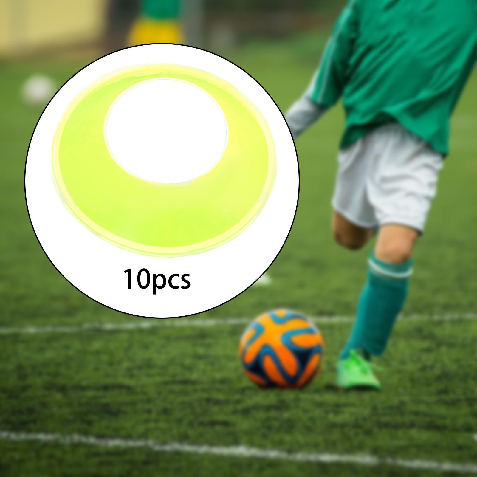 10 Pieces Ball Stand Soccer Durable Football Holder Diameter 8inch Show Rack Green