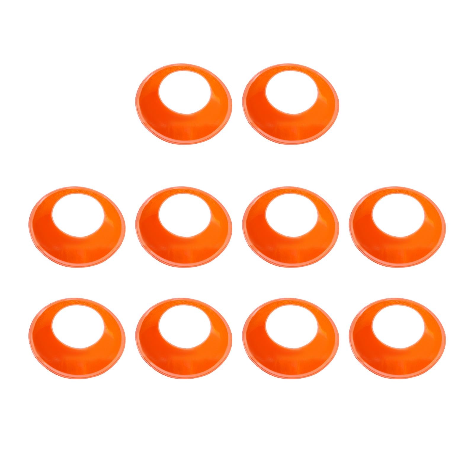 10 Pieces Ball Stand Soccer Durable Football Holder Diameter 8inch Show Rack Orange