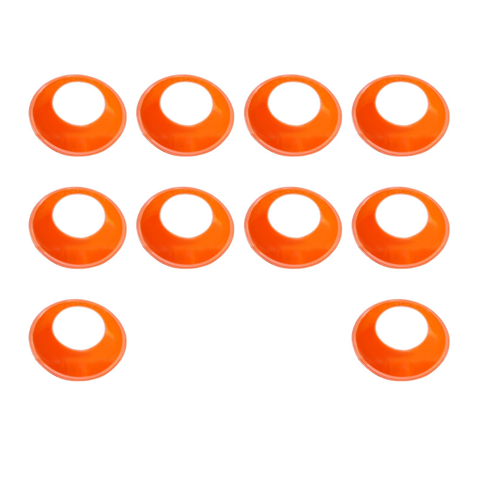 10 Pieces Ball Stand Soccer Durable Football Holder Diameter 8inch Show Rack Orange