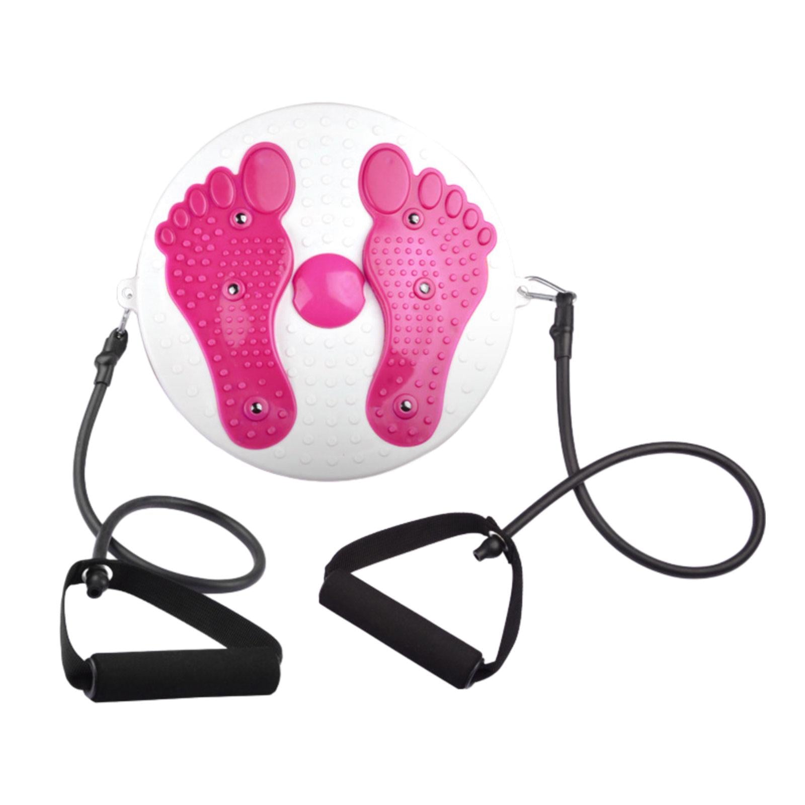 Waist Twisting Disc Board Home Gym Use Fitness Workout Core Ab Twister Board Pink with Rope