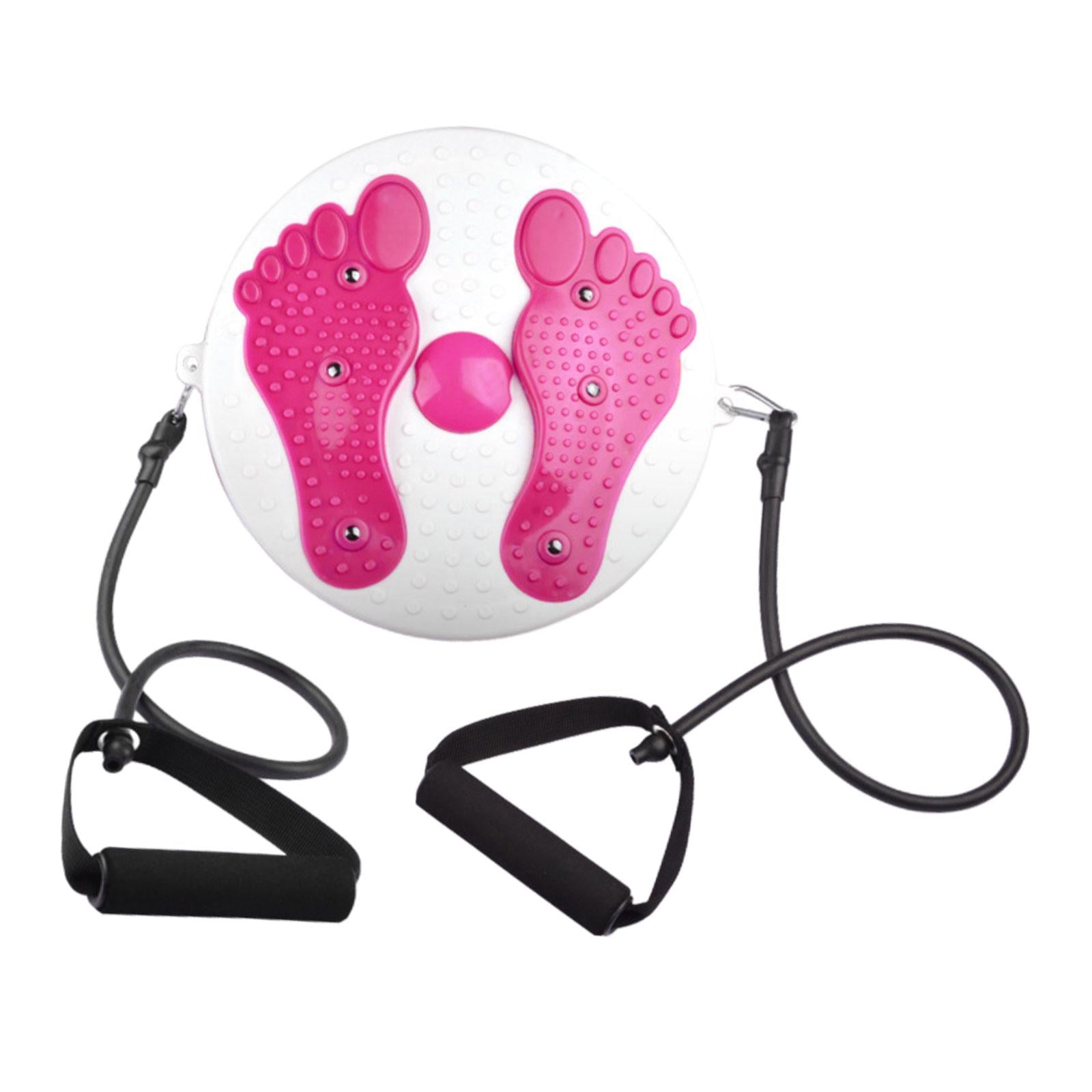 Waist Twisting Disc Board Home Gym Use Fitness Workout Core Ab Twister Board Pink with Rope