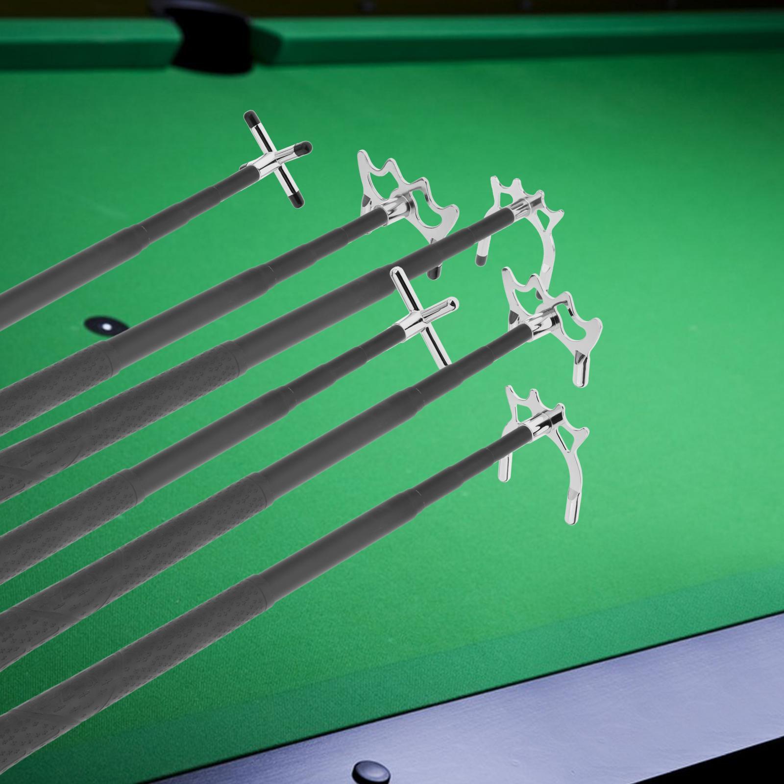 Retractable Billiards Cue Stick Bridge with Bridge Head for Pool Table Game Cross Head