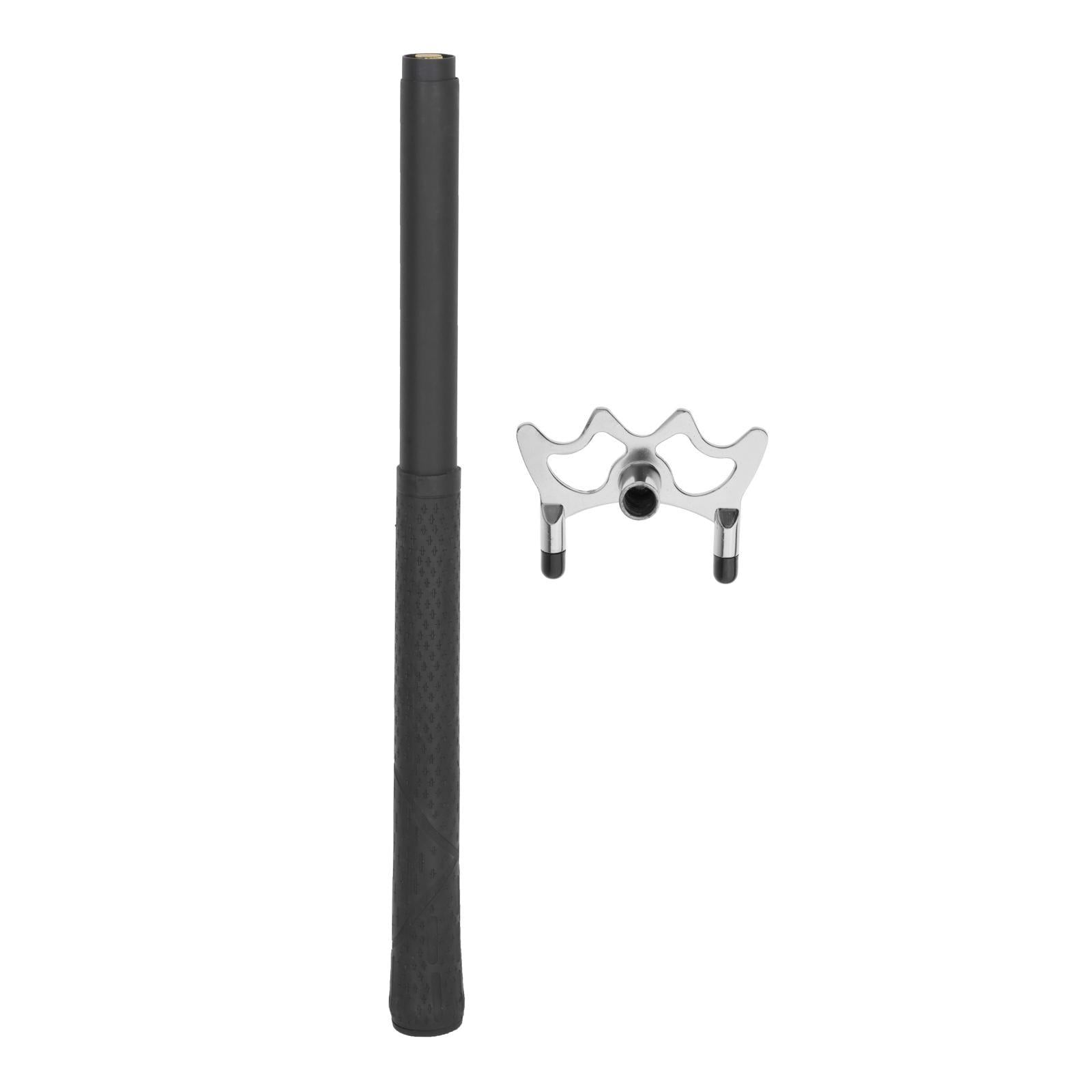 Retractable Billiards Cue Stick Bridge with Bridge Head for Pool Table Game Low Fork with Foot