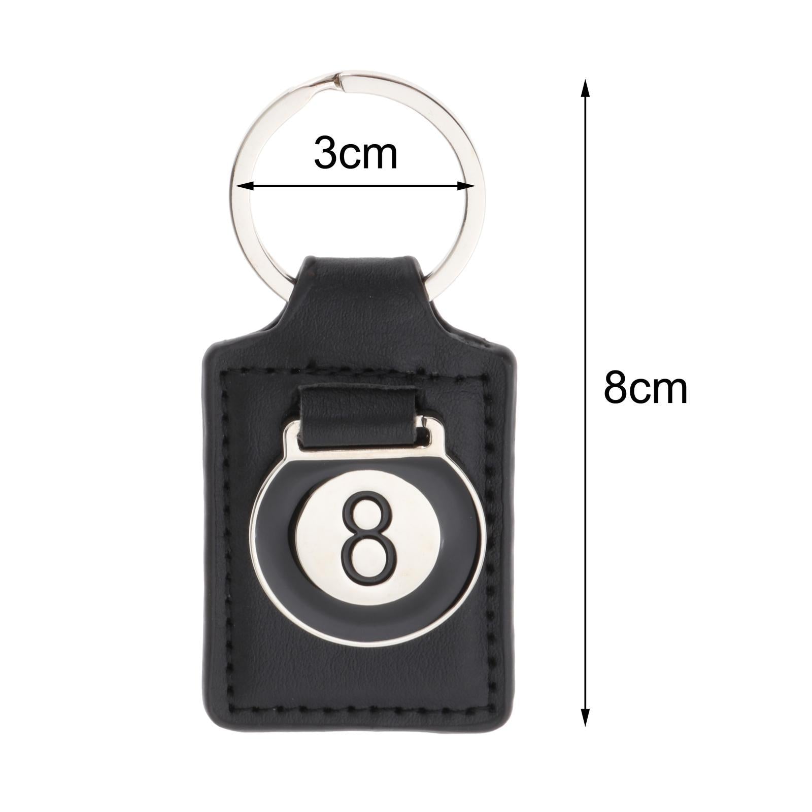 4xBilliard Pool Keychain Table Ball Key Ring for Universal Women Men Funny Gifts