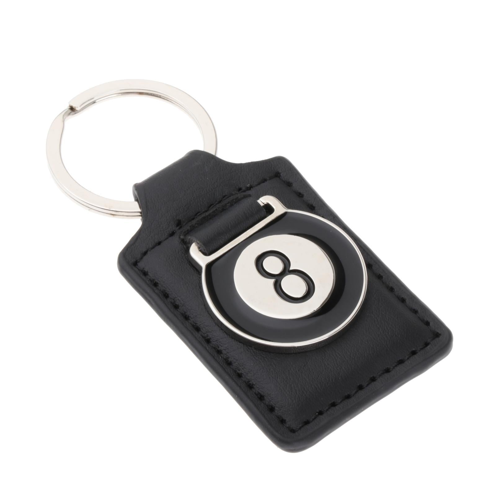 4xBilliard Pool Keychain Table Ball Key Ring for Universal Women Men Funny Gifts