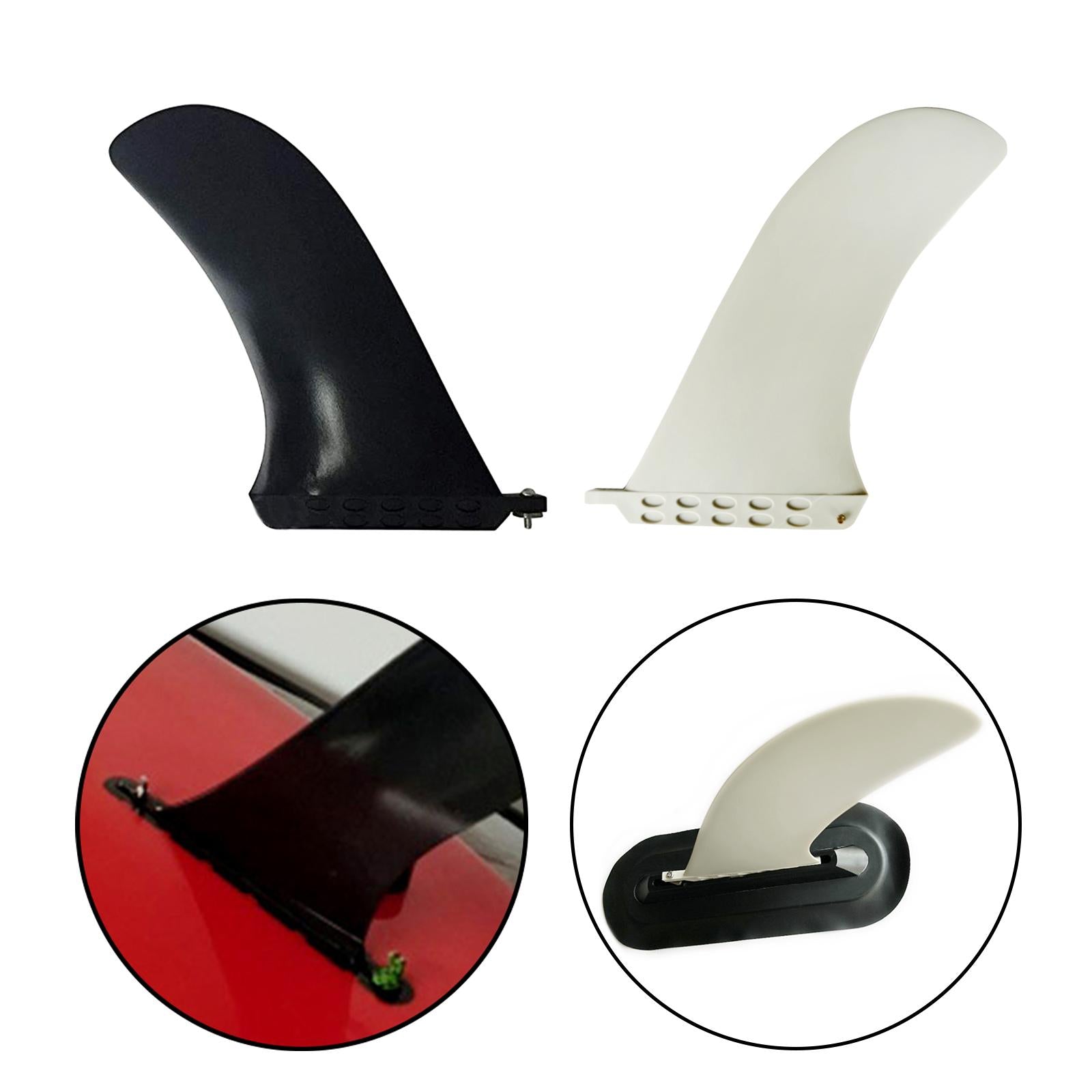 Surfboard Fins Soft Top Single Center Fins Surfing Detachable Surf Fin Black