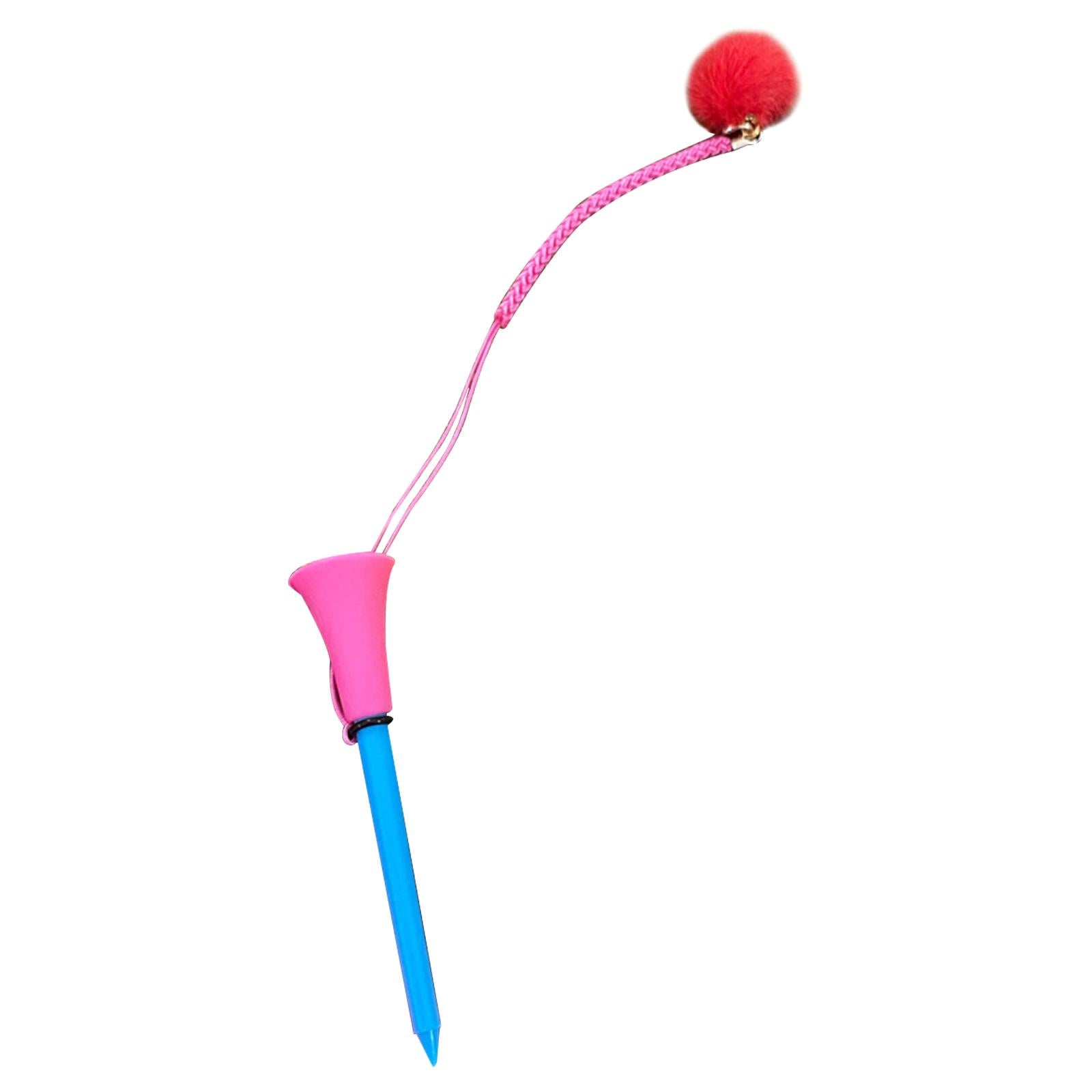 4xGolf Tee with Rope Prevent Loss Golf Ball Nail Holder Stronger Golf Ball Tee