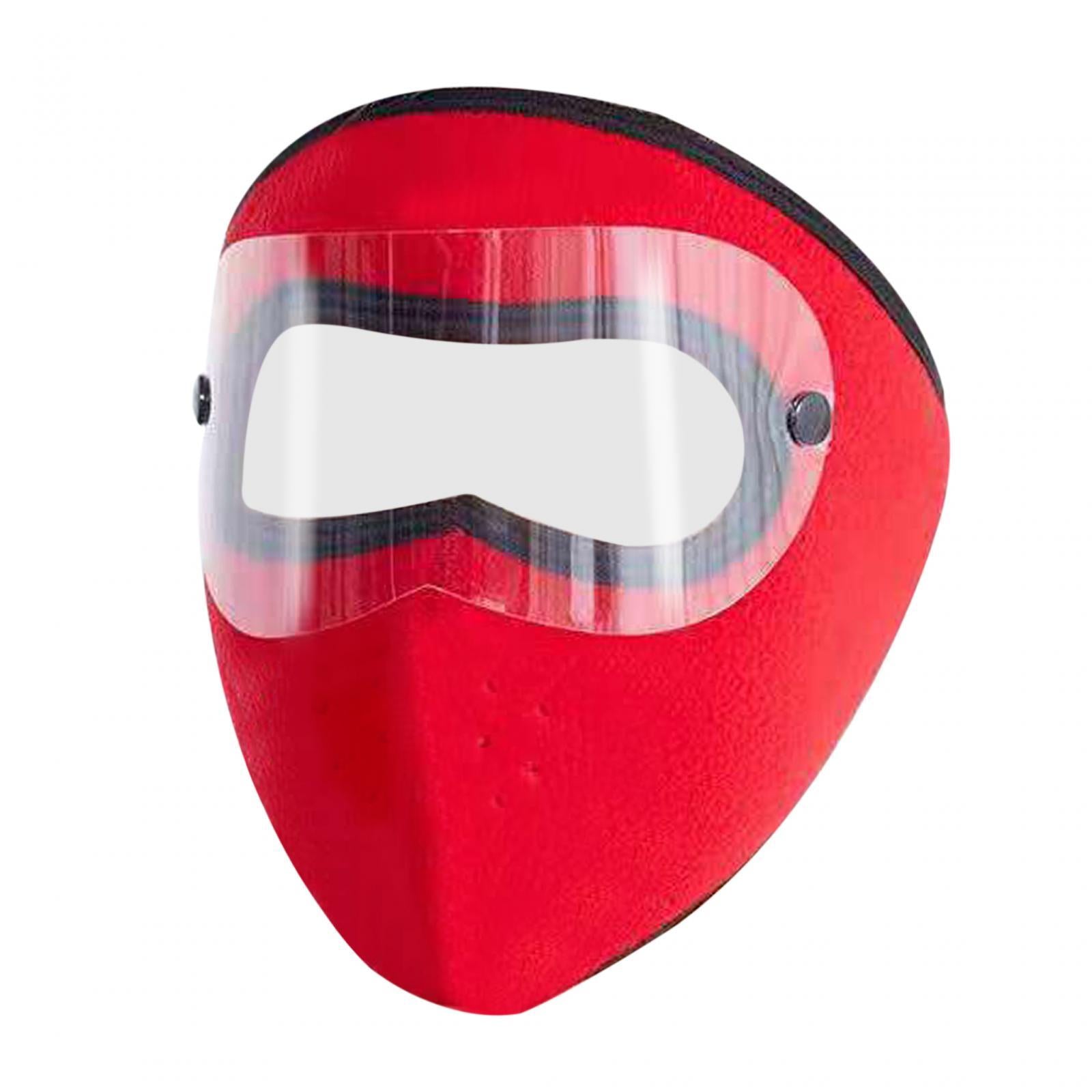 Winter Mask Fleece Breathable Coldproof Face Mask for Skiing Outdoor Cycling Red