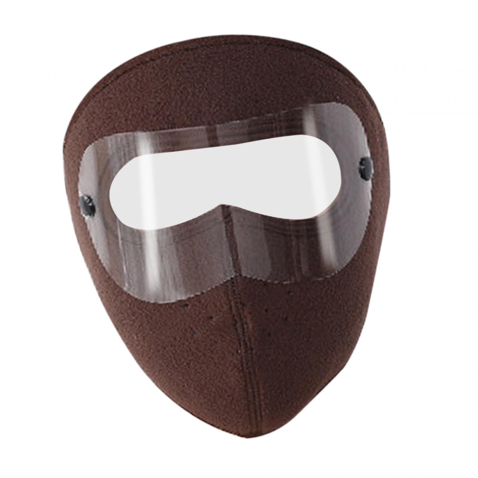 Winter Mask Fleece Breathable Coldproof Face Mask for Skiing Outdoor Cycling Coffee