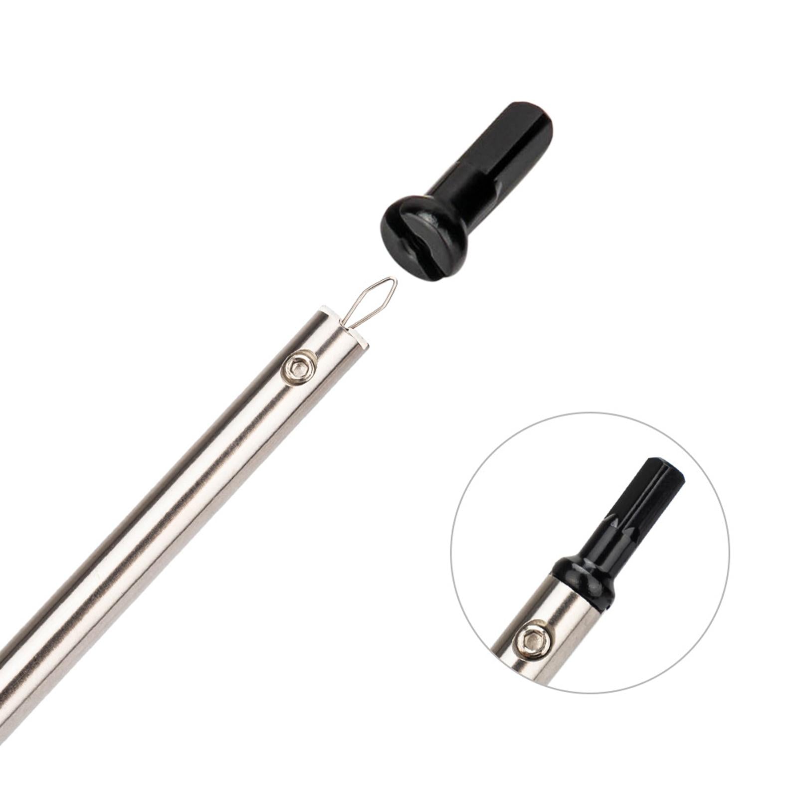 Bike Spoke Insertion Driver Tool Hanging Riding Installation Connection Tool Black