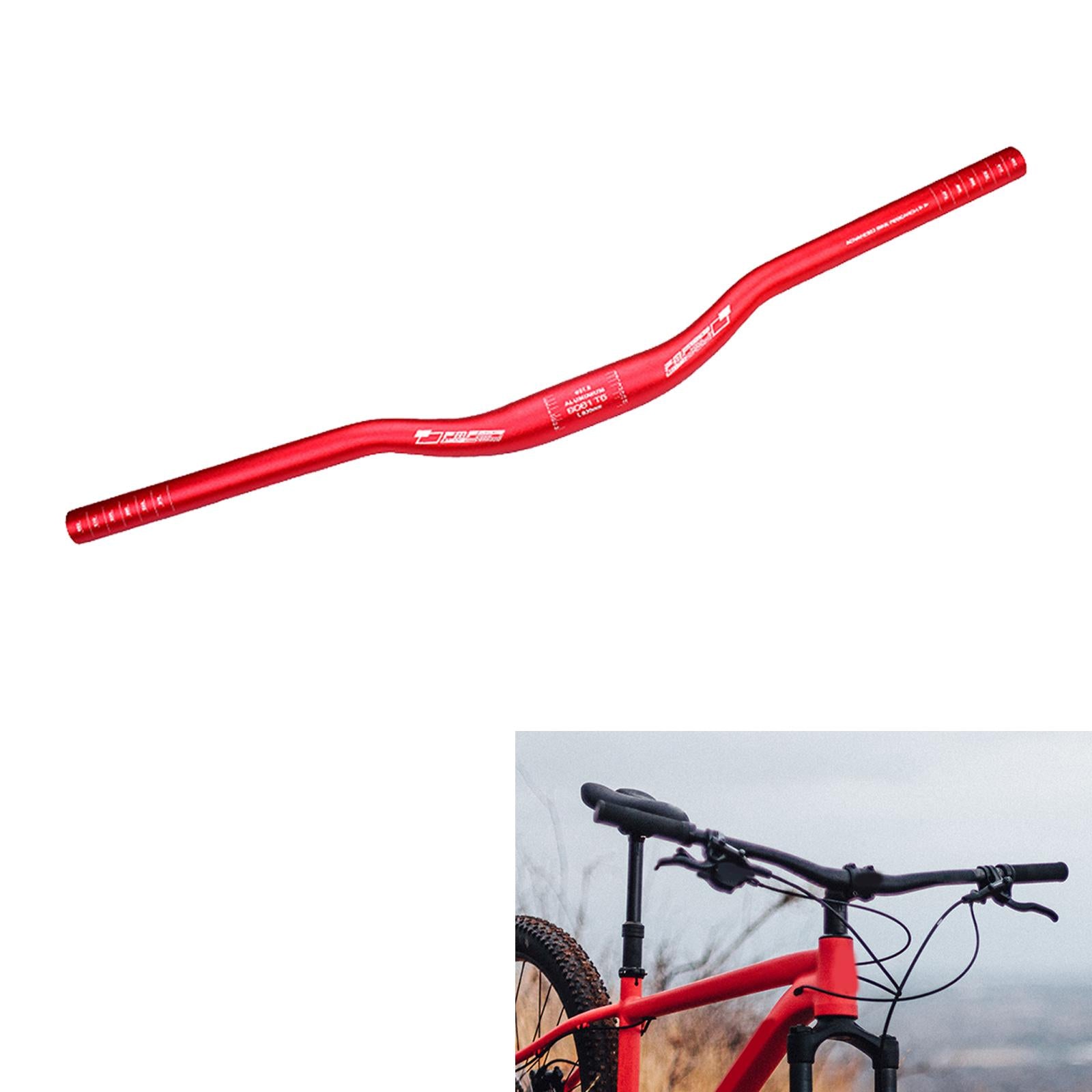 Mountain Bike Handlebar 31.8mm Clamp Bicycle Handlebar for Biking Road Bikes Red