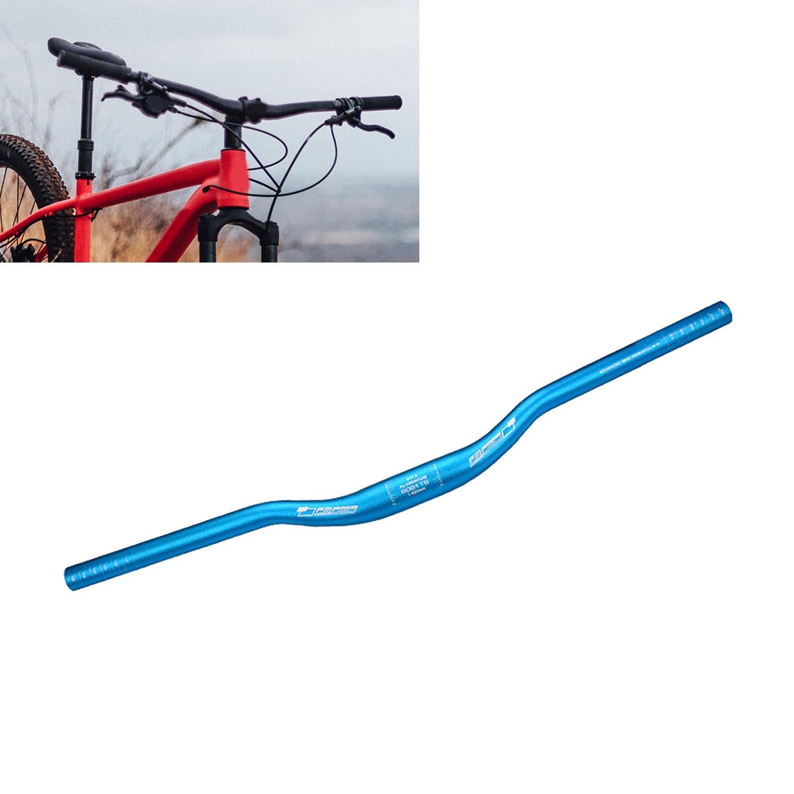 Mountain Bike Handlebar 31.8mm Clamp Bicycle Handlebar for Biking Road Bikes Blue