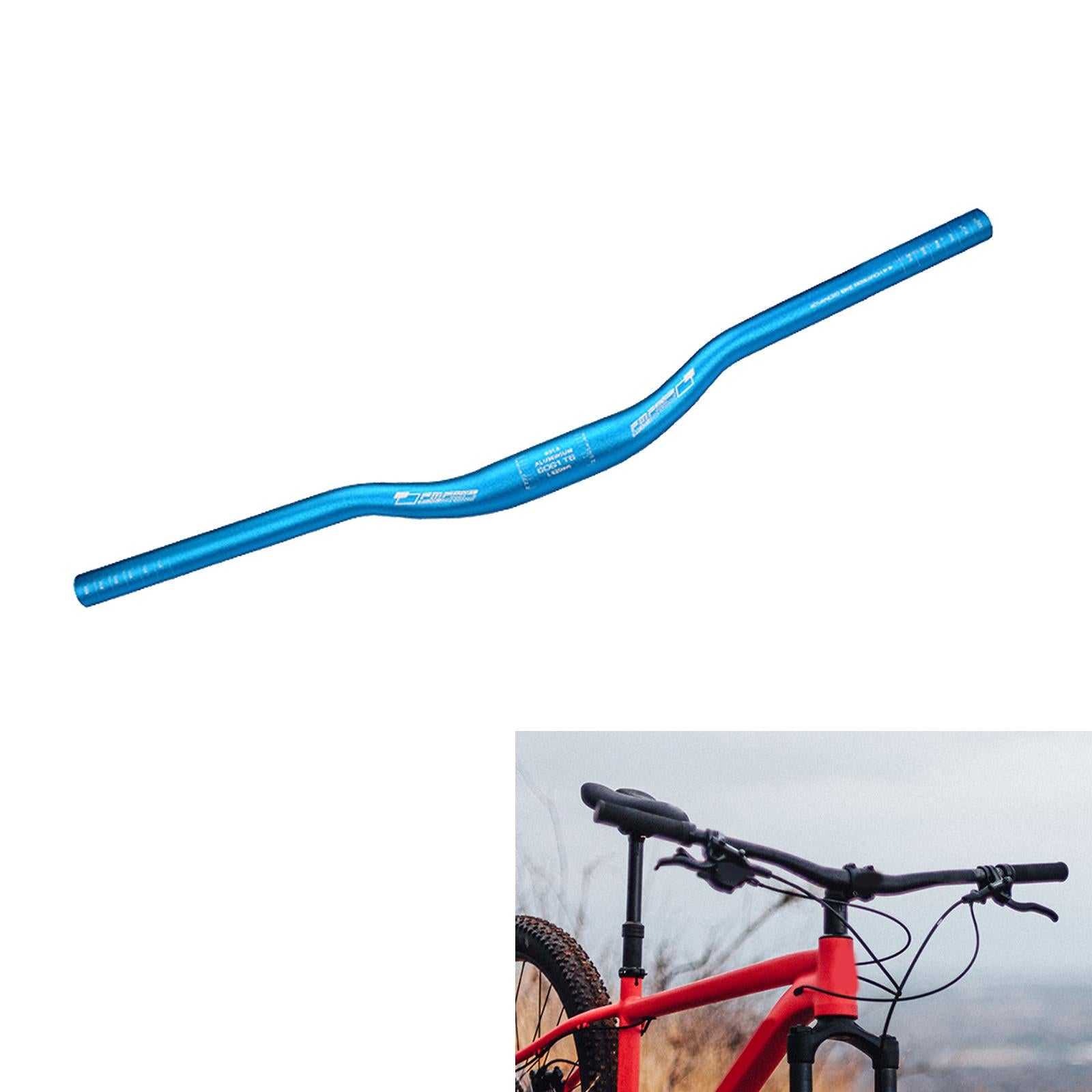 Mountain Bike Handlebar 31.8mm Clamp Bicycle Handlebar for Biking Road Bikes Blue