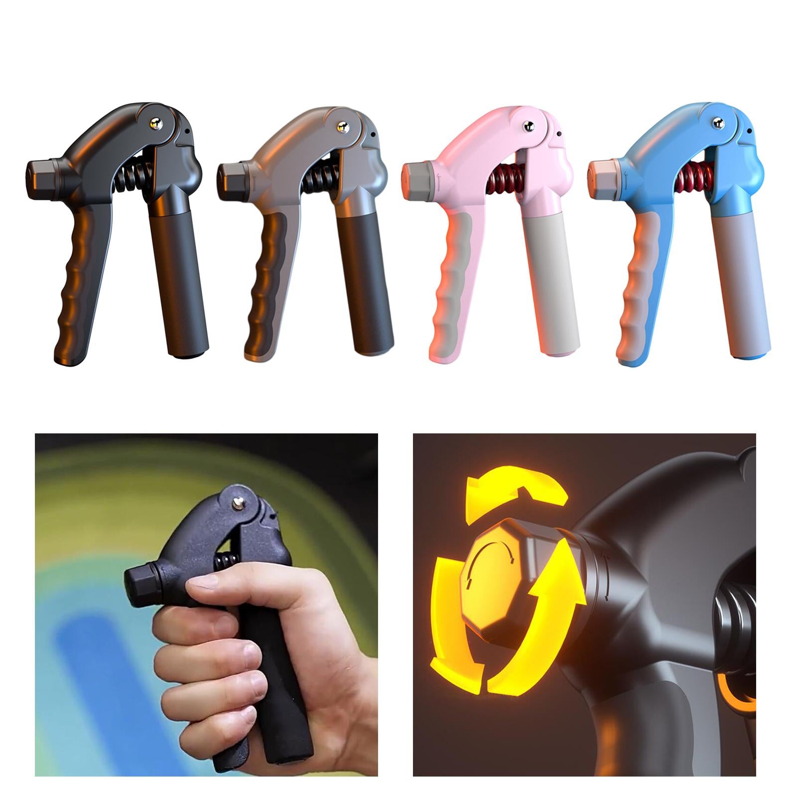 Hand Grip Strengthener Gym Arm Finger Expander Hand Gripper Finger Exerciser Black