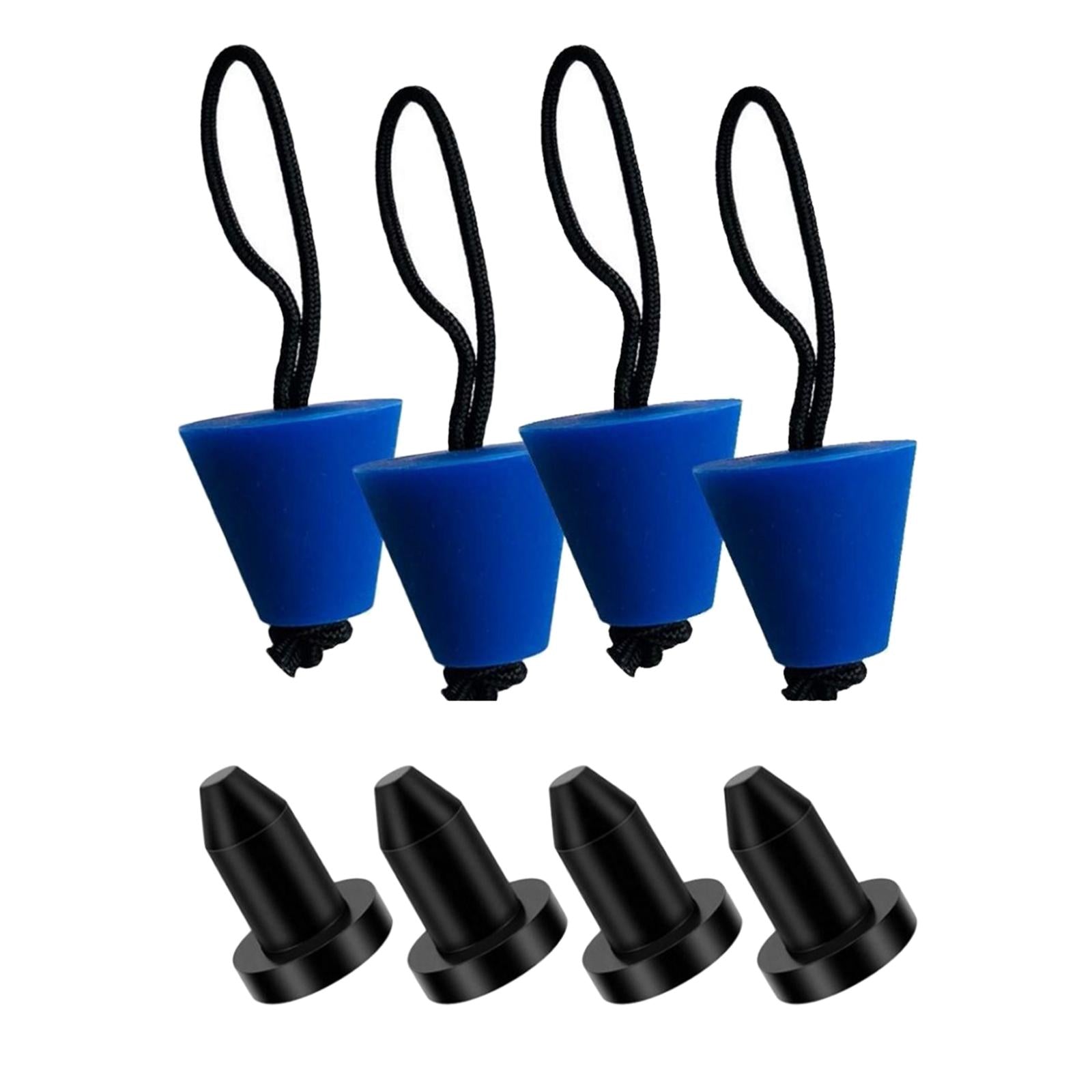 8x Kayak Scupper Plugs Durable Canoe Bung Plugs for Fishing Boats Kayak Raft Blue