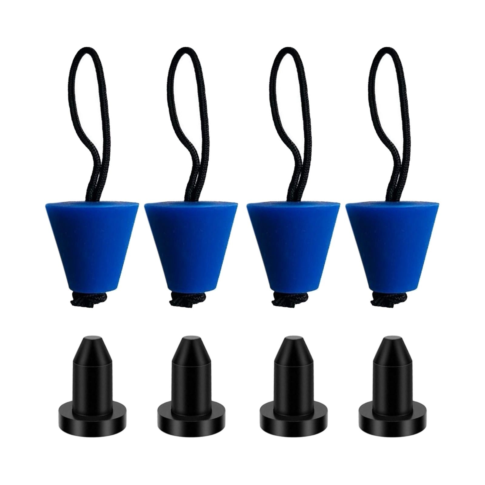 8x Kayak Scupper Plugs Durable Canoe Bung Plugs for Fishing Boats Kayak Raft Blue