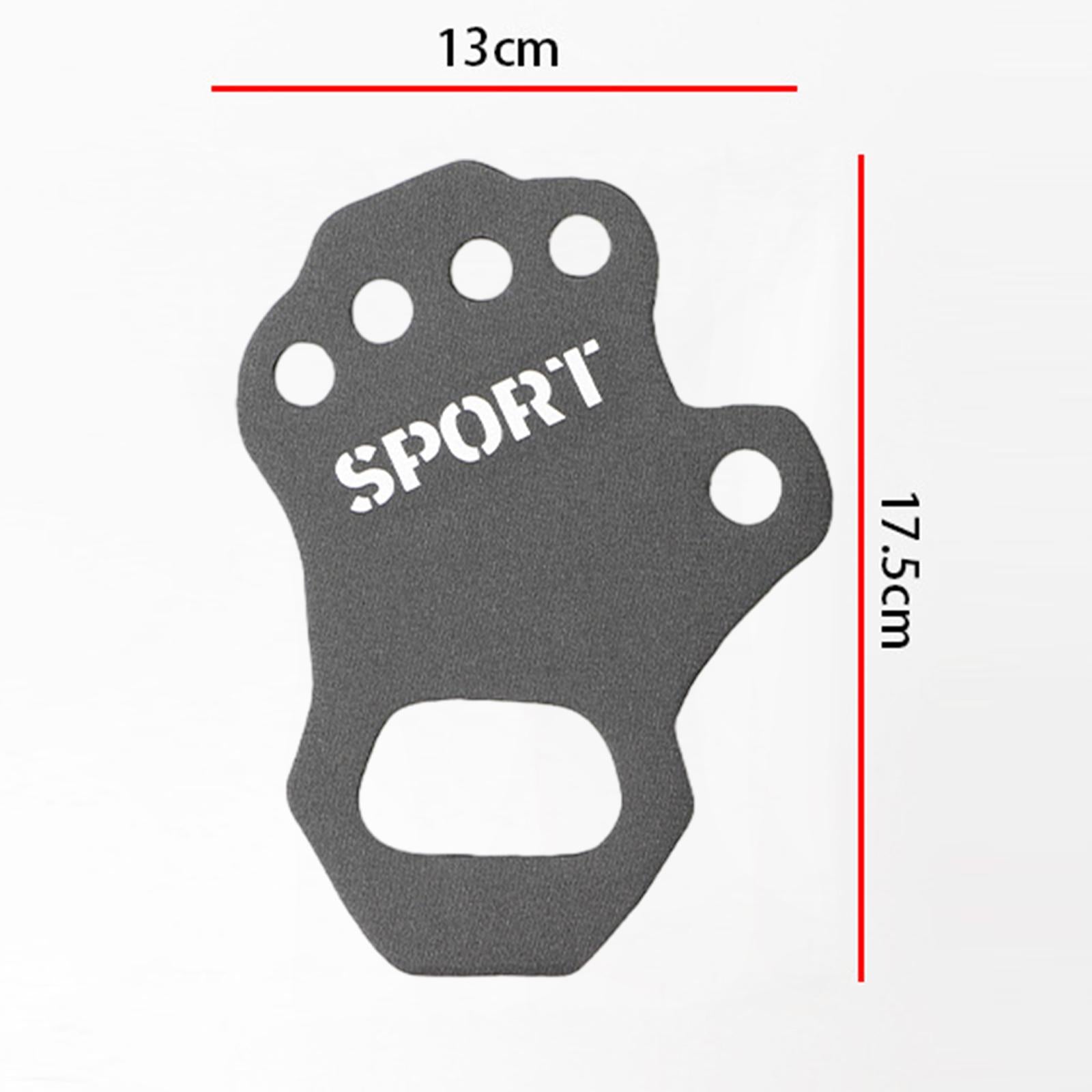 4xWorkout Gloves Hand Grips Weightlifting Grip Pads for Men Women Deadlift M Grey