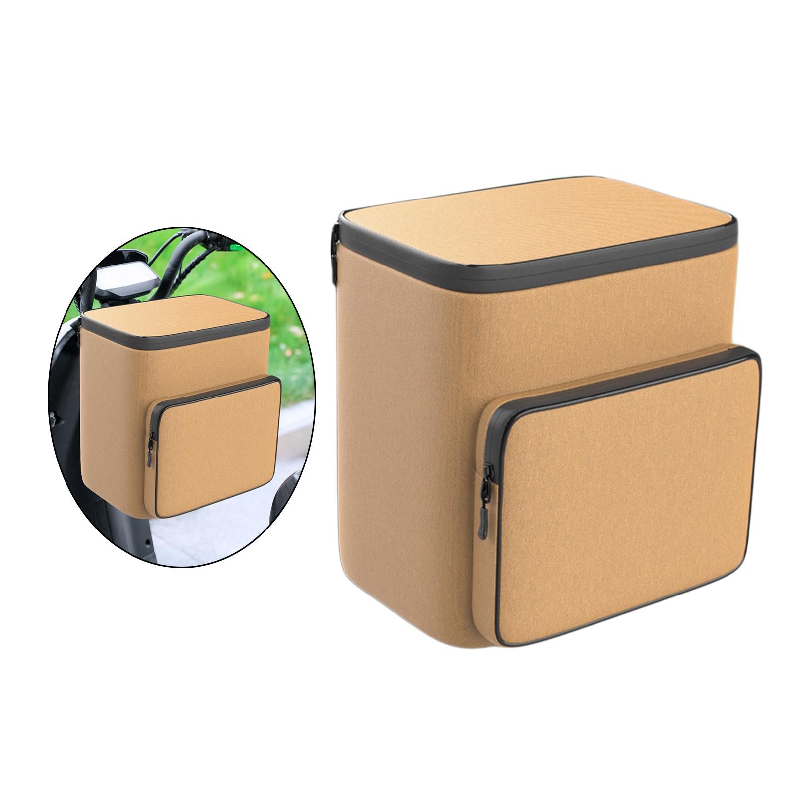 Bicycle Bag Organizer Oxford Cloth Motorcycle Accessories Bike Handlebar Bag Khaki Waterproof