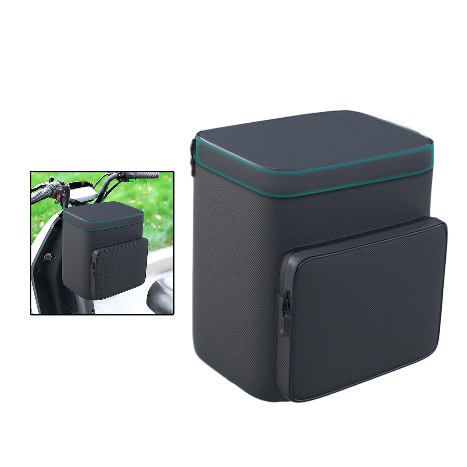 Bicycle Bag Organizer Oxford Cloth Motorcycle Accessories Bike Handlebar Bag black Waterproof lid