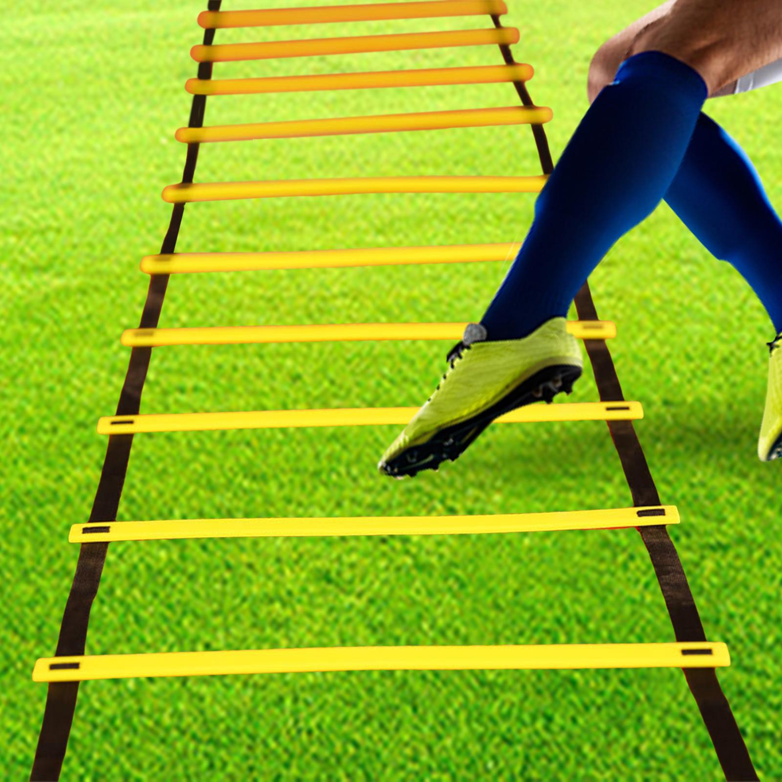 Agility Ladder Coordination Speed Ladder for Rugby Volleyball Outdoor Sports 8m 16 Sections