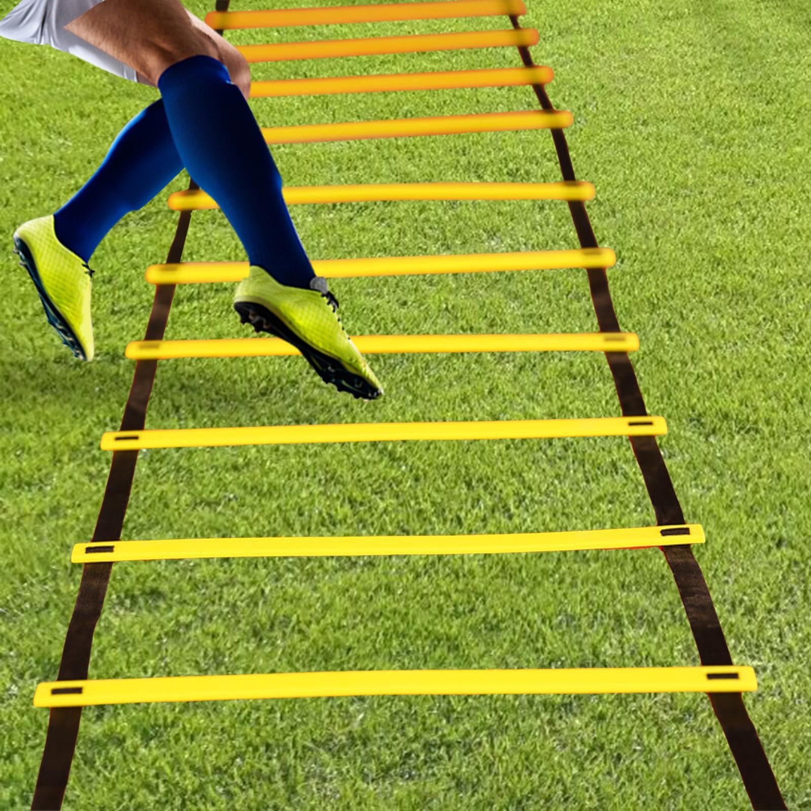 Agility Ladder Coordination Speed Ladder for Rugby Volleyball Outdoor Sports 8m 16 Sections