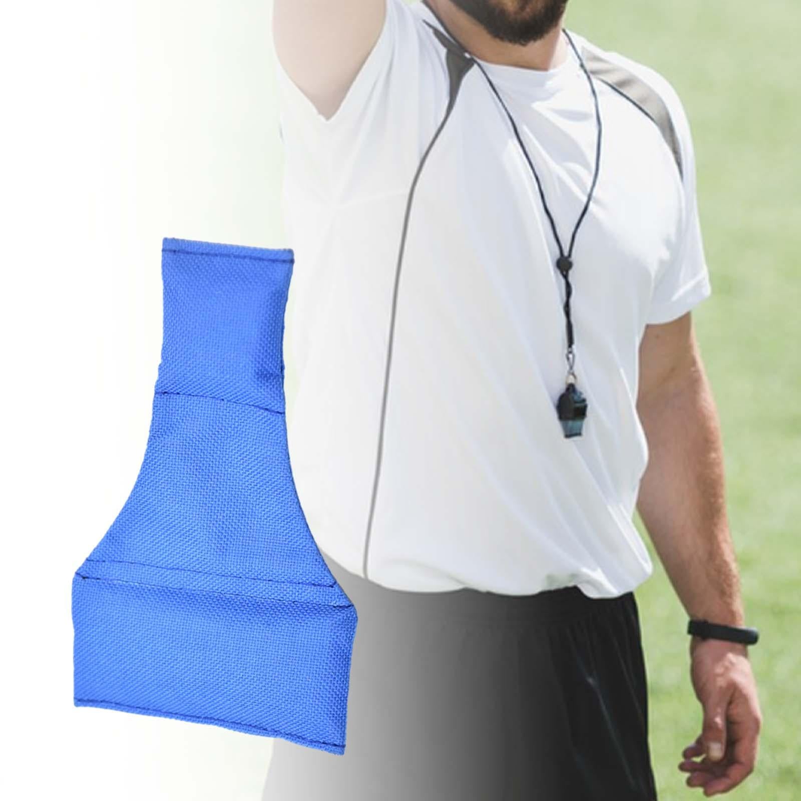 Football Throw Down Long Neck Bag Nylon Blue Rugby Referee Throwing Bag 1pcs
