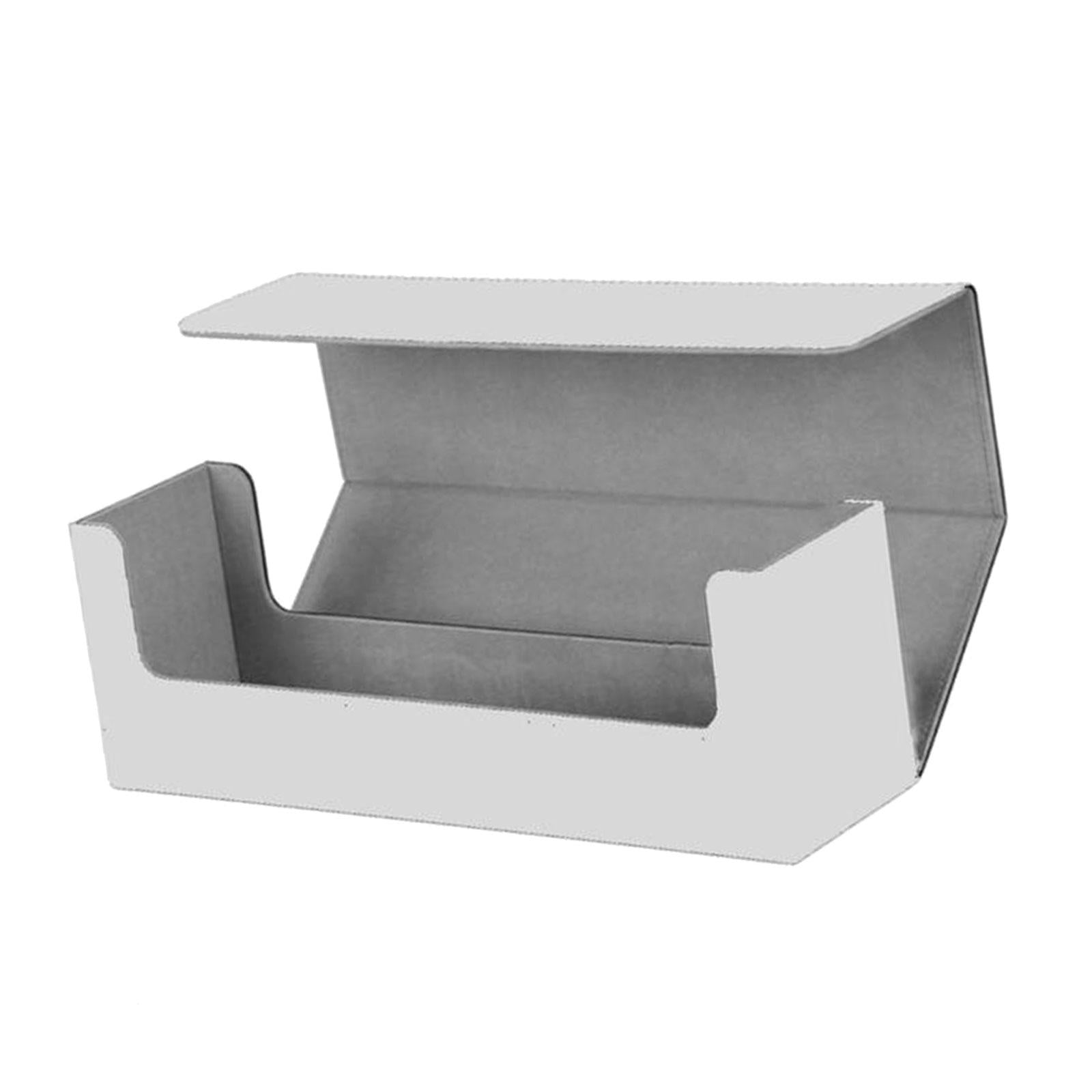 Trading Card Deck Box Storage Container Card Sleeve Dice Card Holder Display White