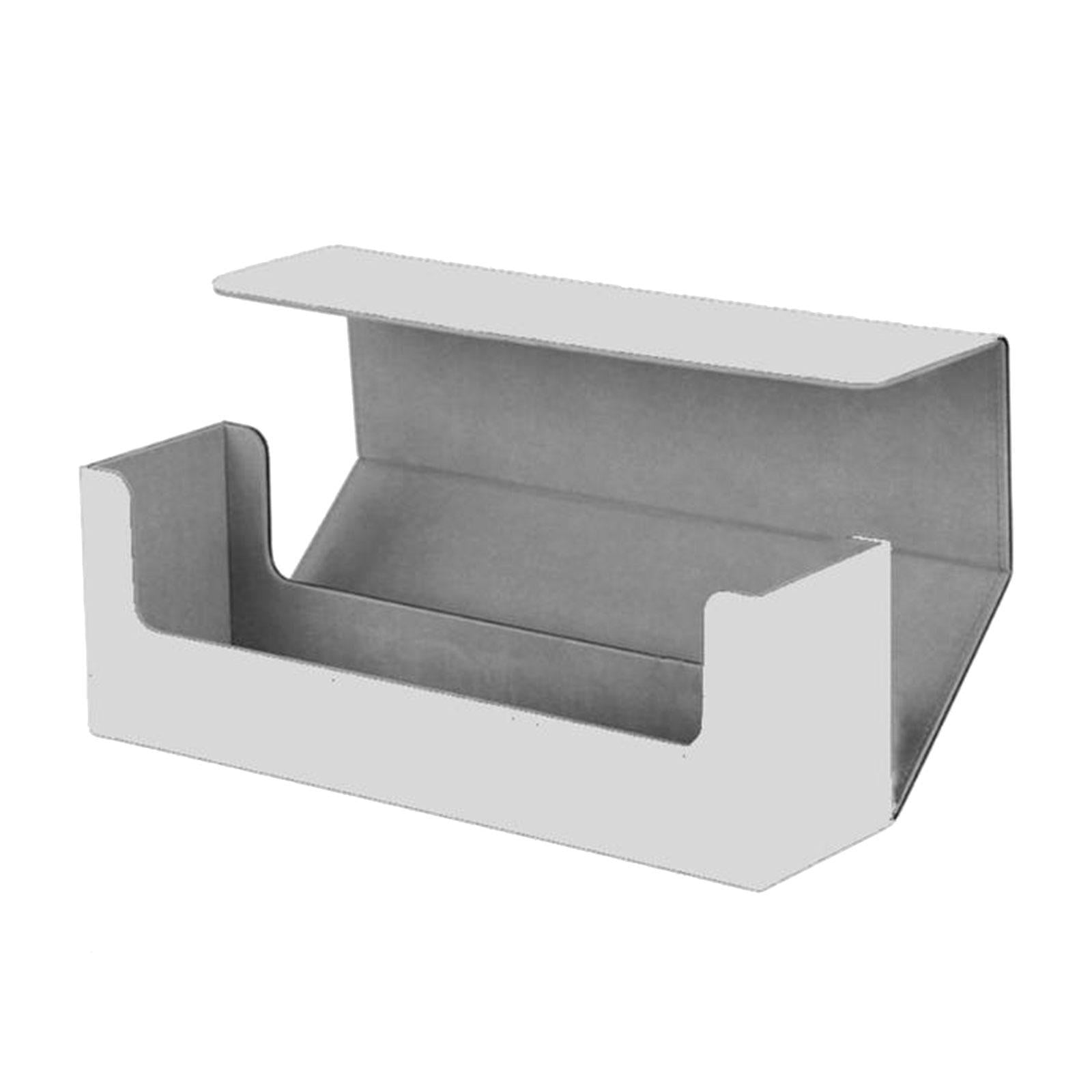 Trading Card Deck Box Storage Container Card Sleeve Dice Card Holder Display White