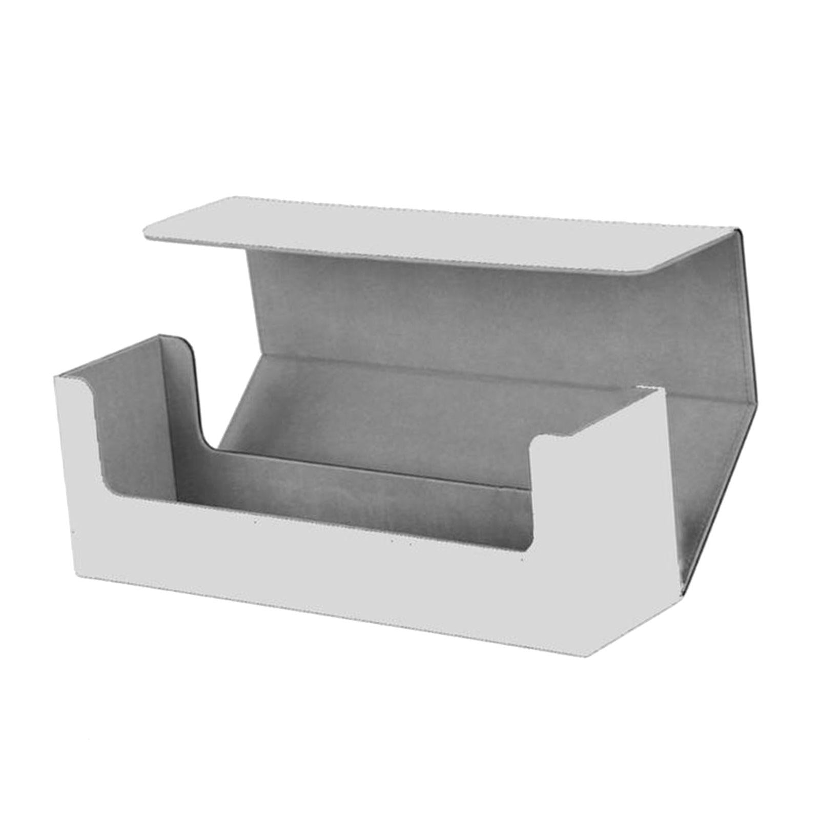 Trading Card Deck Box Storage Container Card Sleeve Dice Card Holder Display White