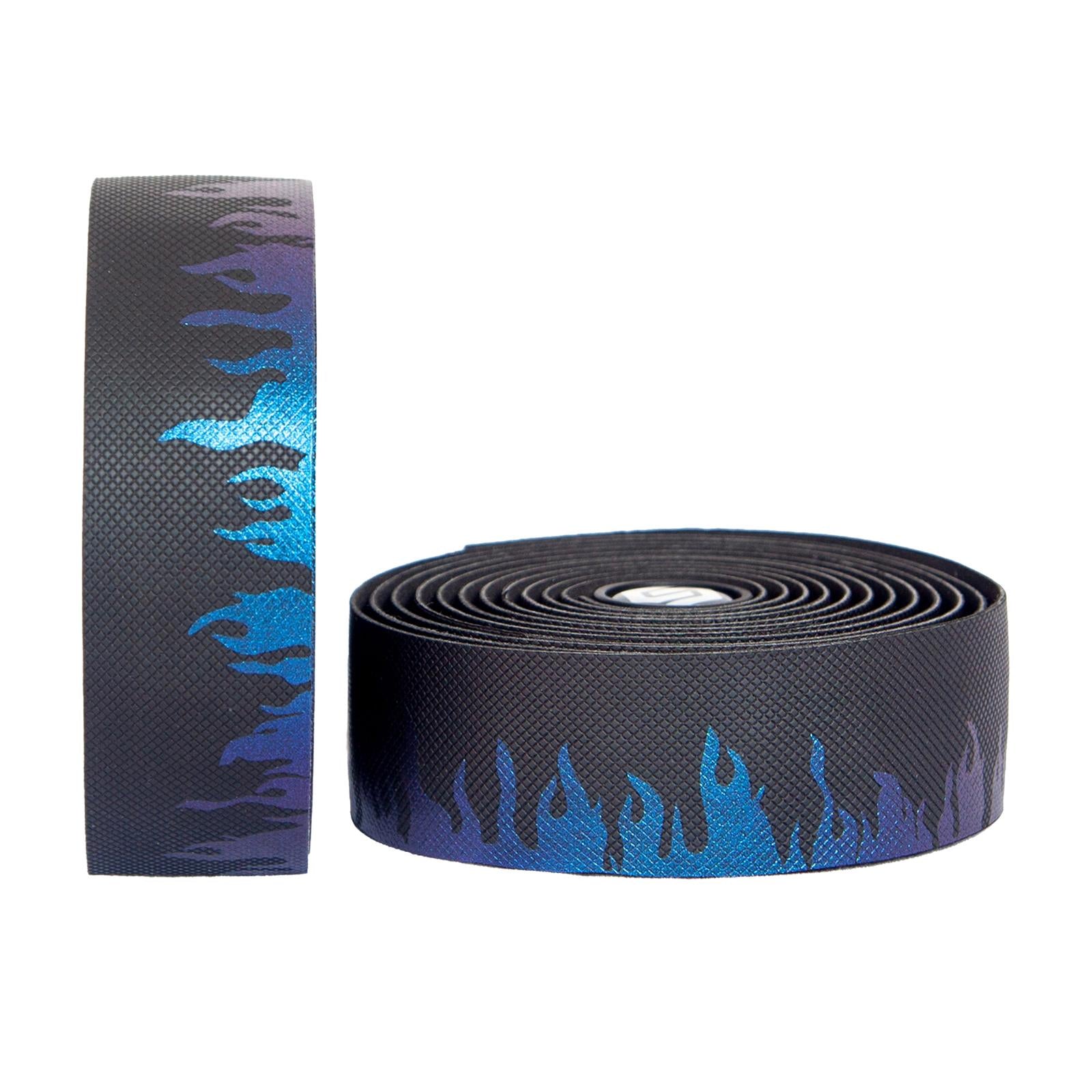 2Pcs Road Bike Handlebar Tapes with End Plug for Outdoor Cycling Grips Cover Blue Purple