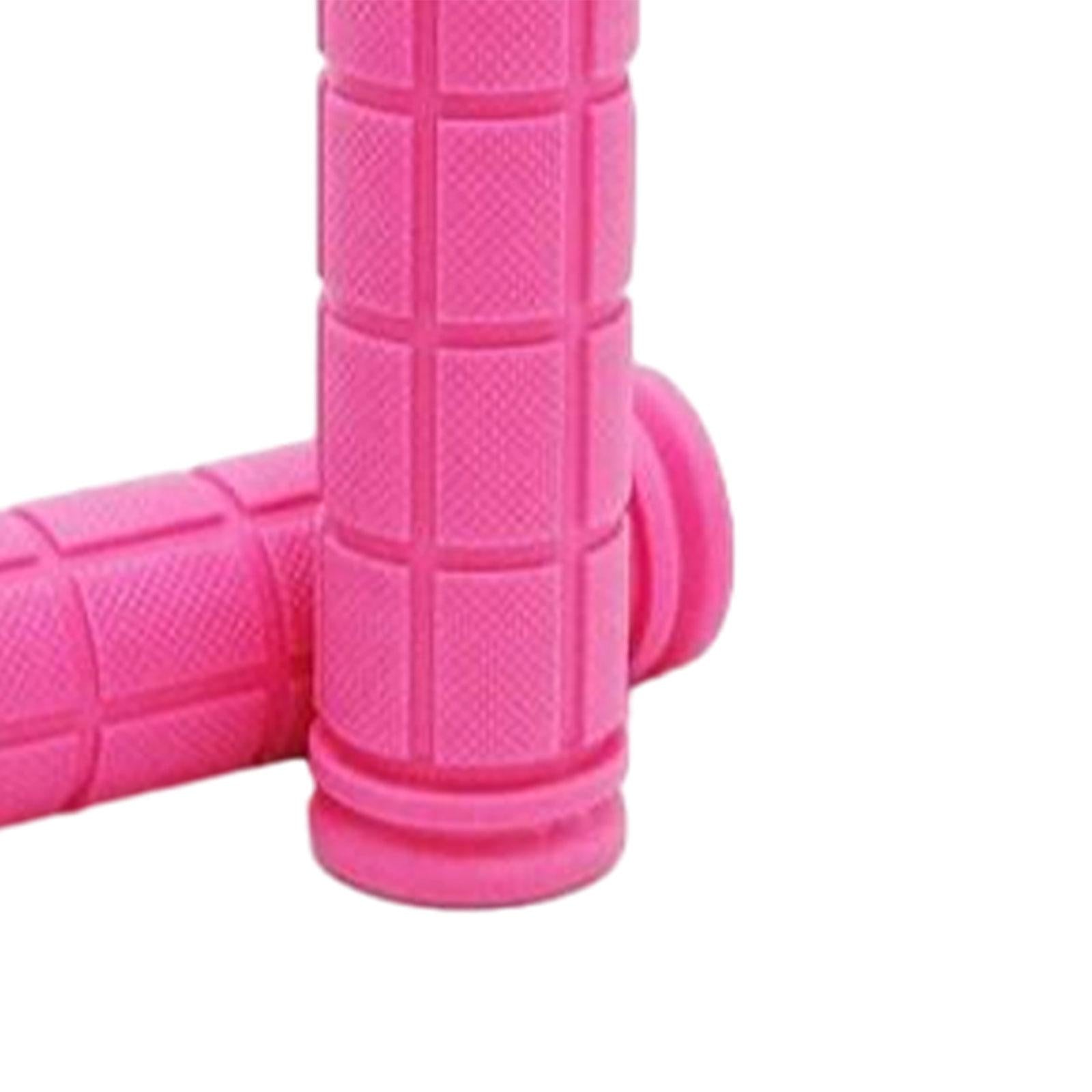 2x Kids Bike Handlebar Grips for Mountain Road Bikes Riding Skateboard Bikes Pink