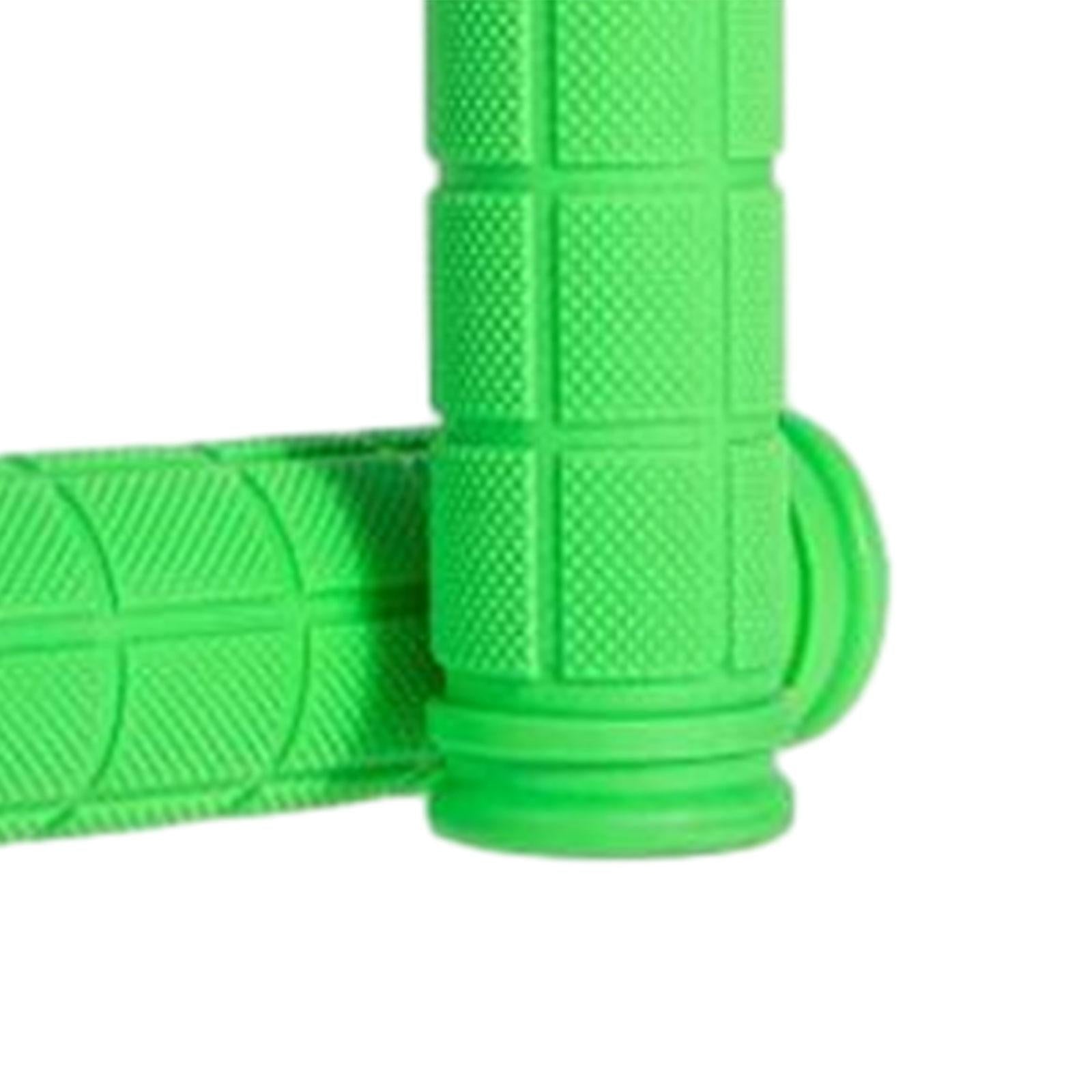 2x Kids Bike Handlebar Grips for Mountain Road Bikes Riding Skateboard Bikes Green