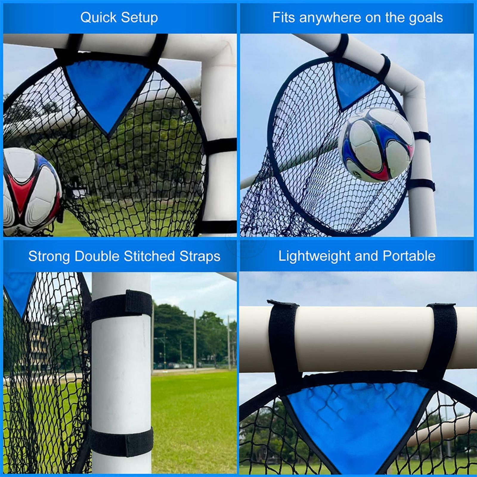 Soccer Top Bins Soccer Goal Target Nets Adjustable Straps Soccer Ball Target