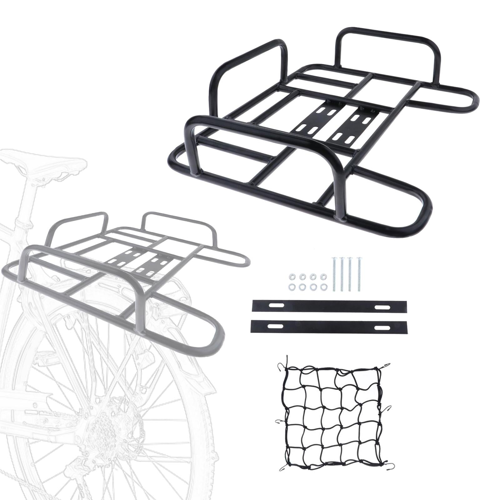 Bike Rear Basket Iron Luggage Rack Panniers for Mountain Road Bikes Supplies
