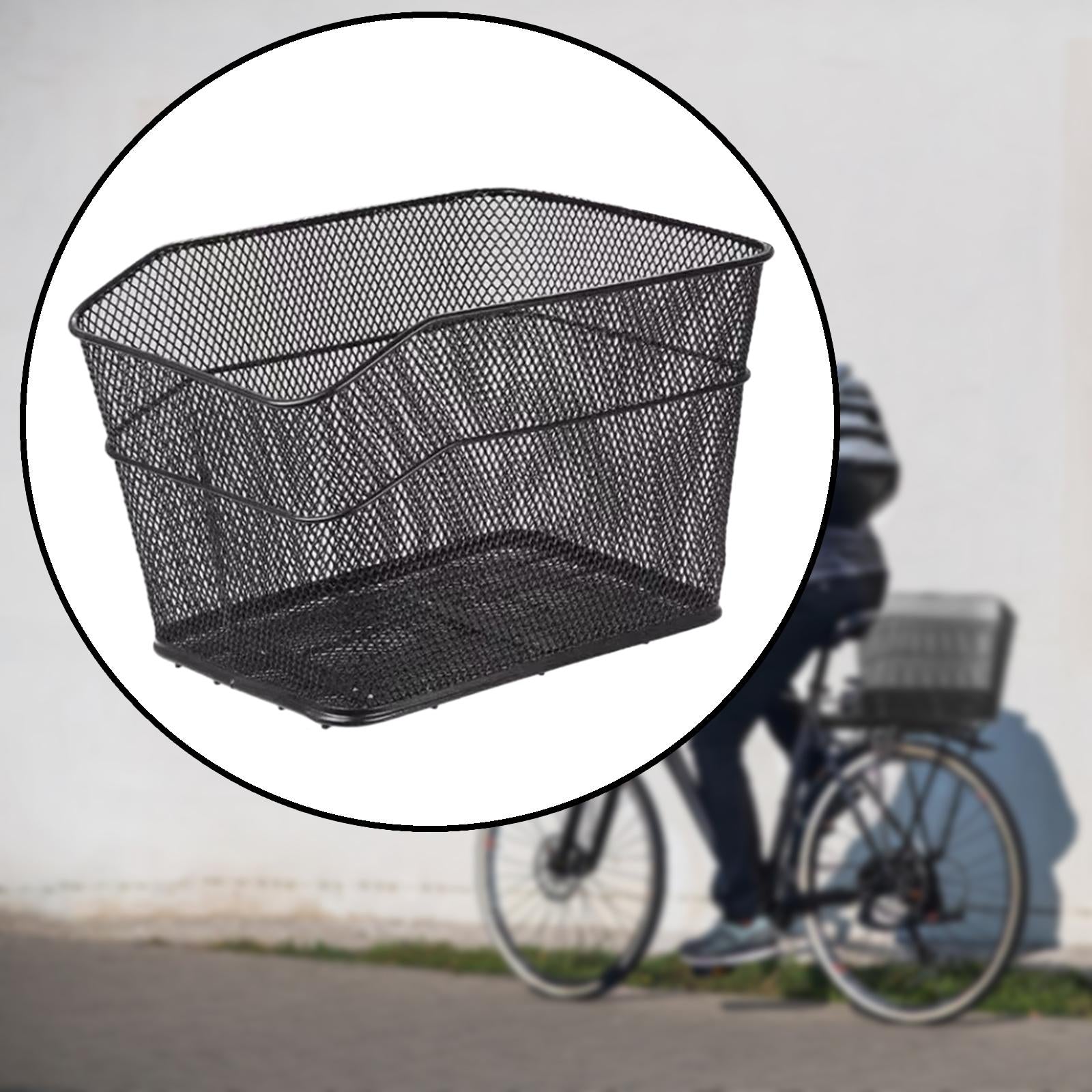Rear Bike Basket Riding Storage Durable Thicken Mountain Bike Storage Basket