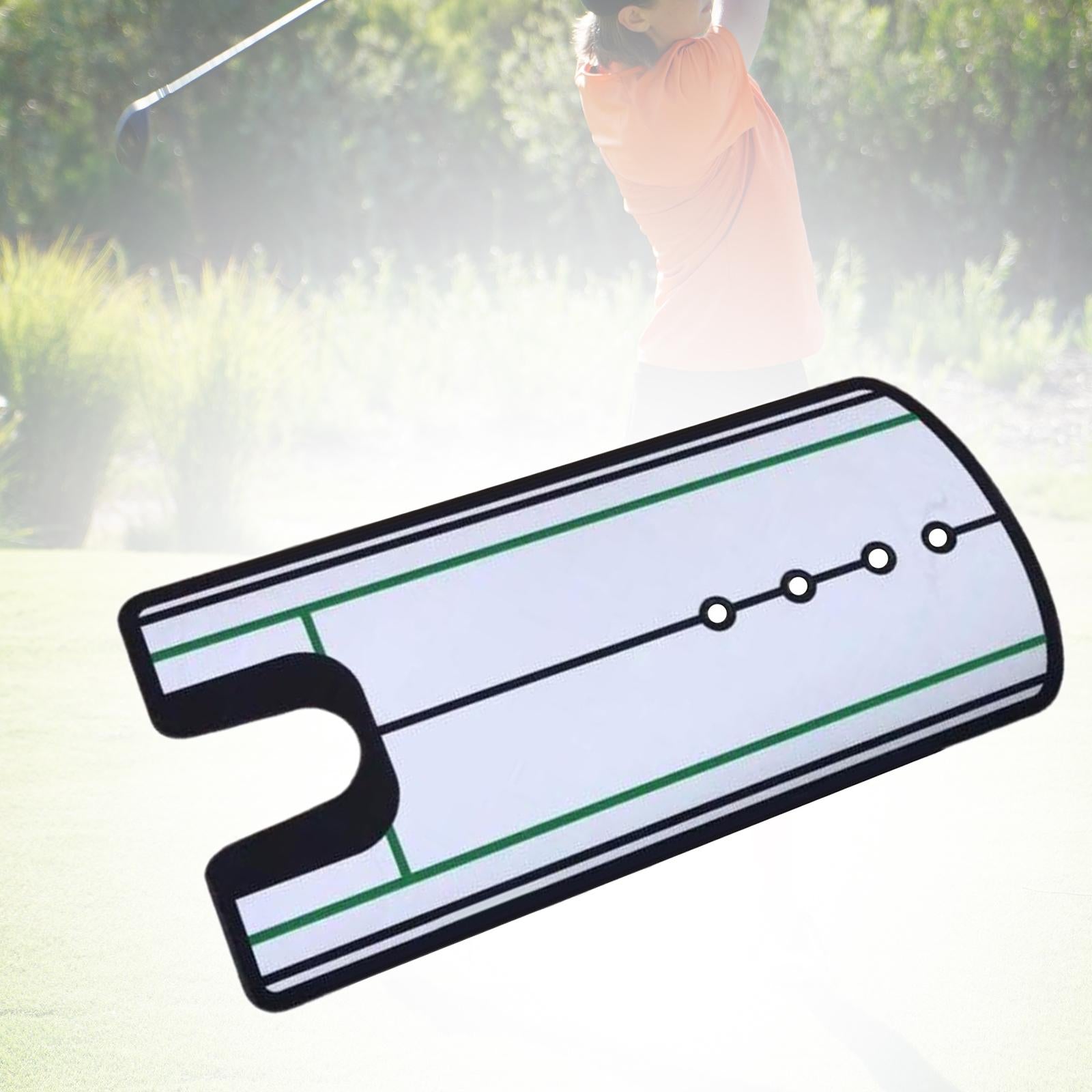 Golf Putting Alignment Mirror Putting Trainer for Indoor Outdoor Home